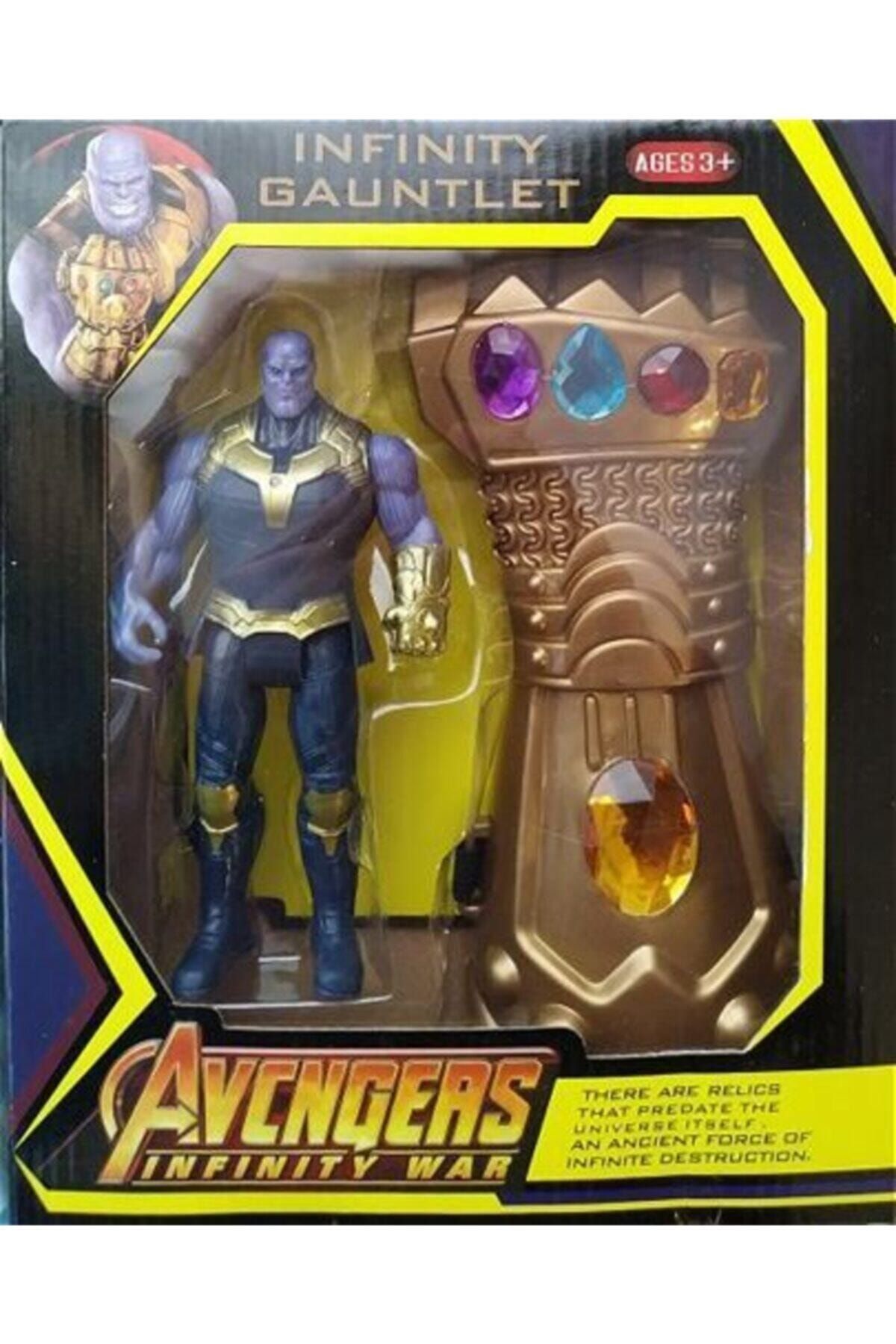 AVENGERS Mavi Işıklı Thanos Ve Eldiveni 2 Li Oyuncak Figür Thanos