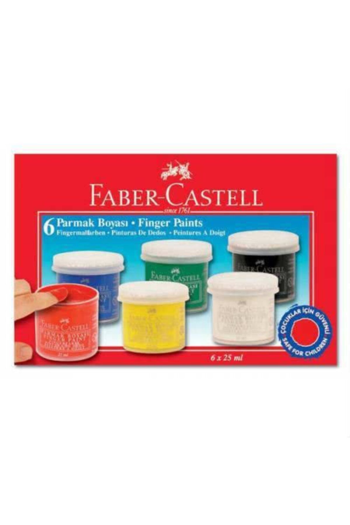 Faber Castell Parmak Boyası 25 ml 6 Renk
