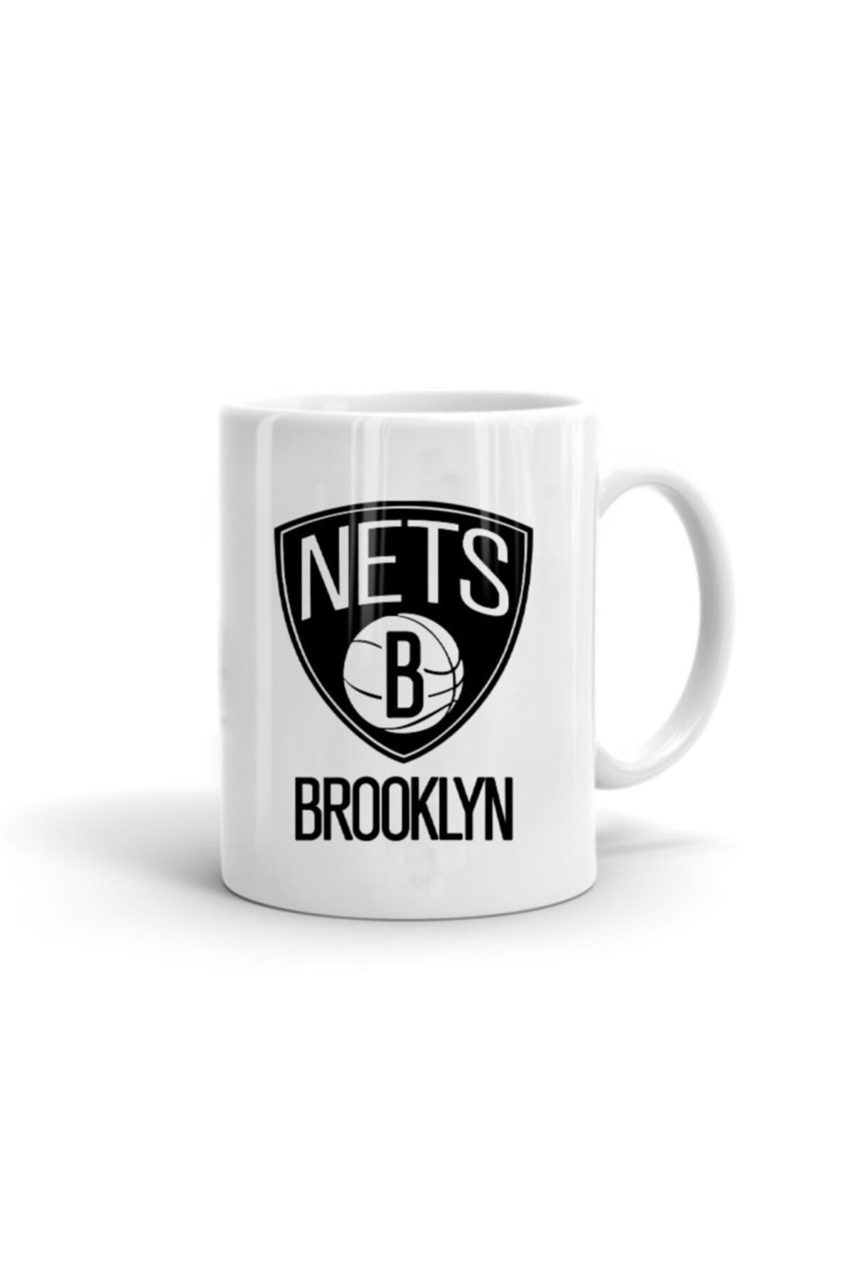 Usateamfans Erkek Beyaz Brooklyn Nets Logo Mug