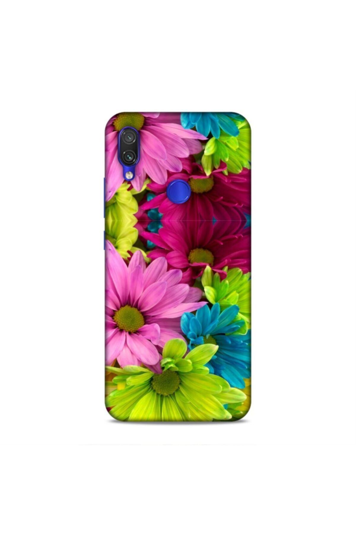 Pickcase Xiaomi Redmi Note 7 Kılıf Desenli Arka Kapak Renkli Çiçekler