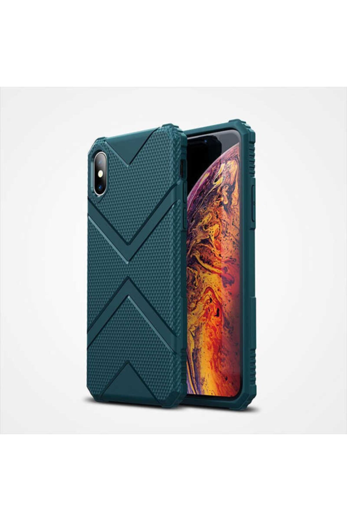 Zipax Iphone X Yeşil Hank Silikon Kılıf