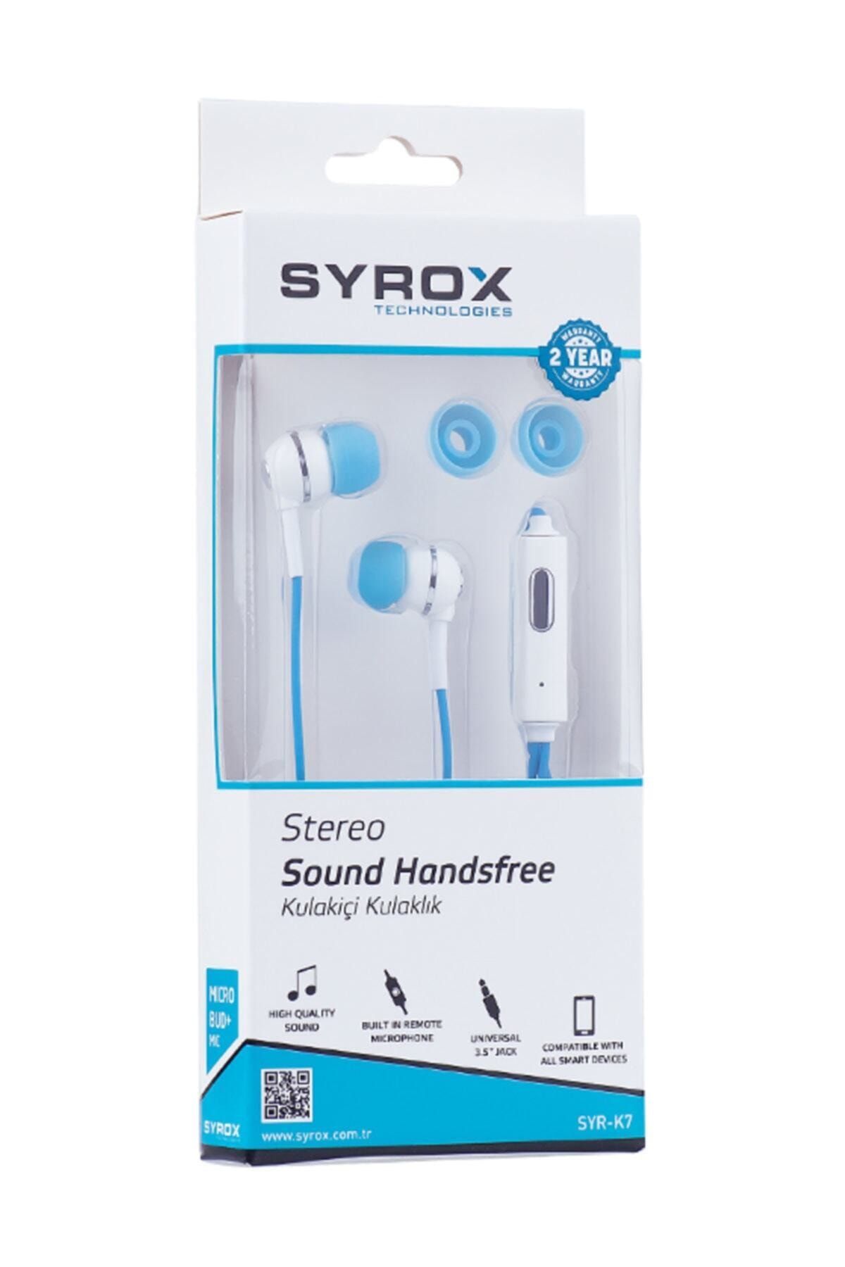 Syrox Renkli Stereo Kablolu Kulak Içi Kulaklık