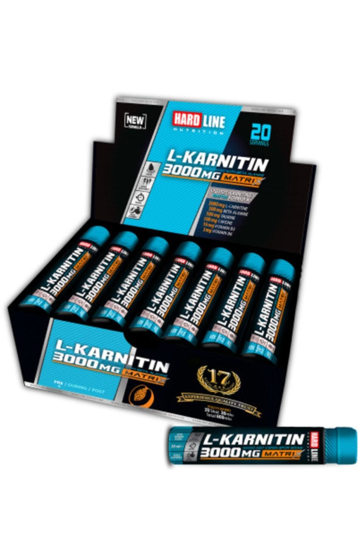 Hardline L-karnitin Matrix 3000 Mg Şeftali 20 Adet (30 ML)