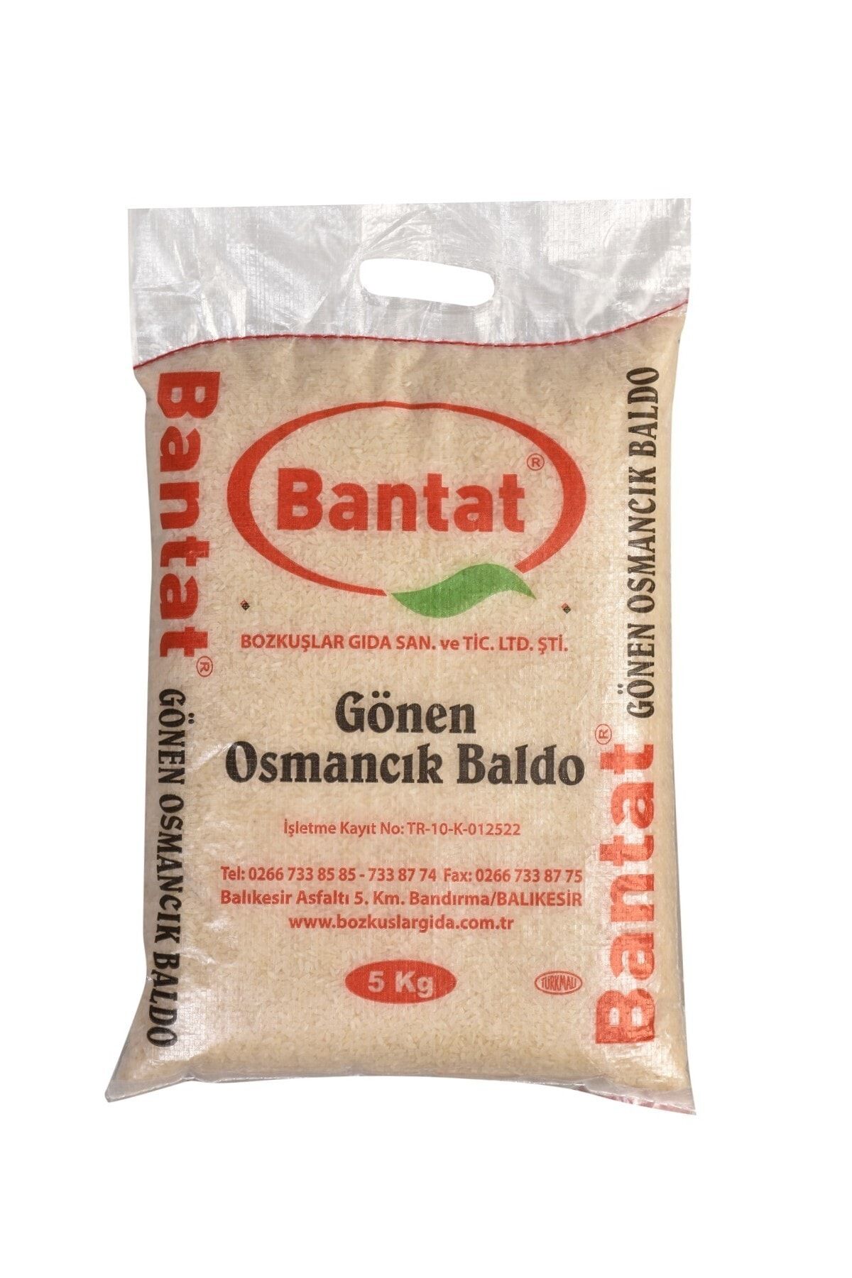 Bantat Osmancık Pirinç 5 Kg (GÖNEN BALDO)