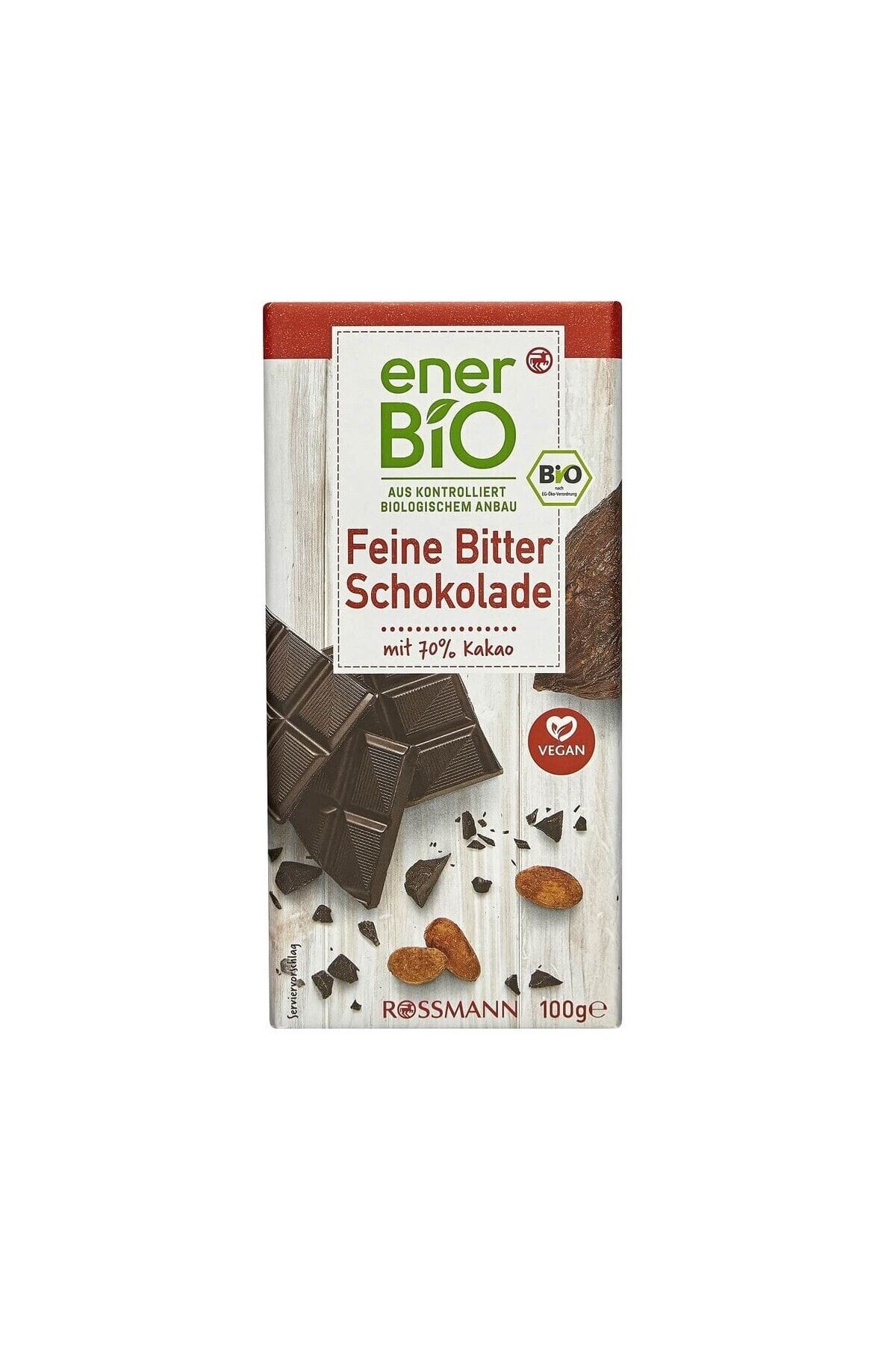 enerBio Organik Çikolata Bitter 100 Gr