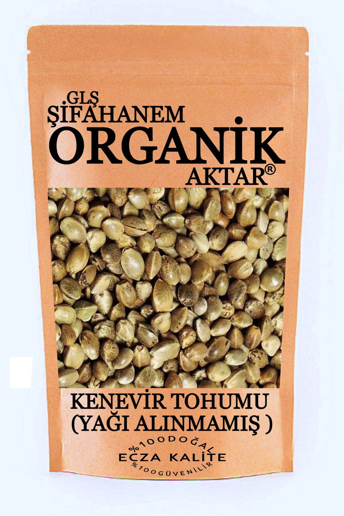 GLŞ ŞİFAHANEM ORGANİK AKTAR Kenevir Tohumu 250 gr Gıda Tipi Ecza Kalite Yağı Alınmamış