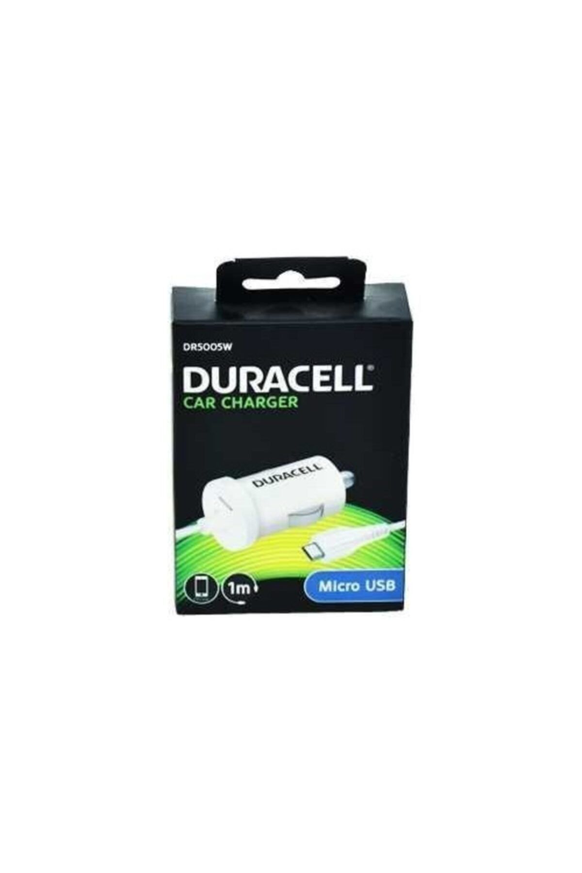 Duracell 12v Micro Usb Telefon Araç Şarjı Beyaz Dr5005w