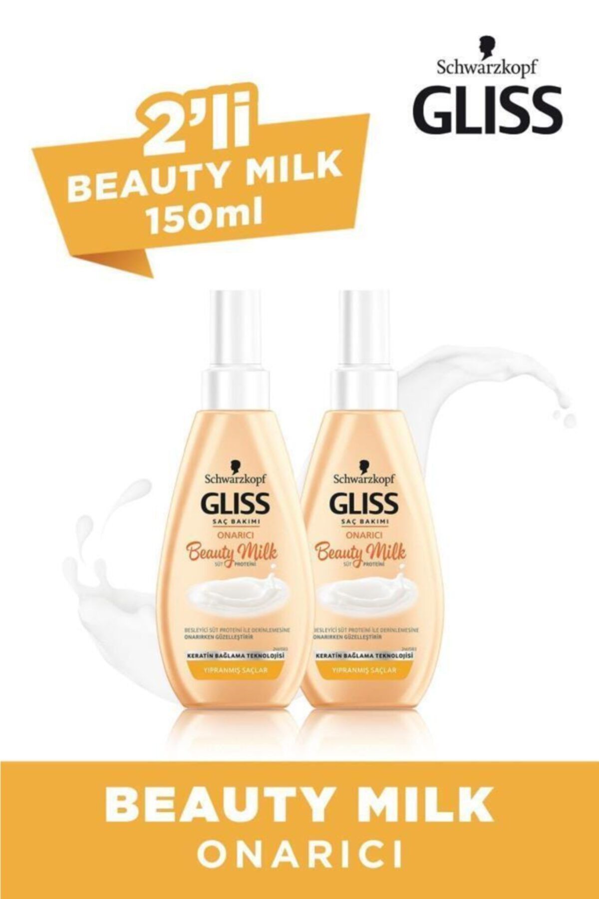 Gliss Beauty Milk-onarıcı 150 Ml X 2 Adet