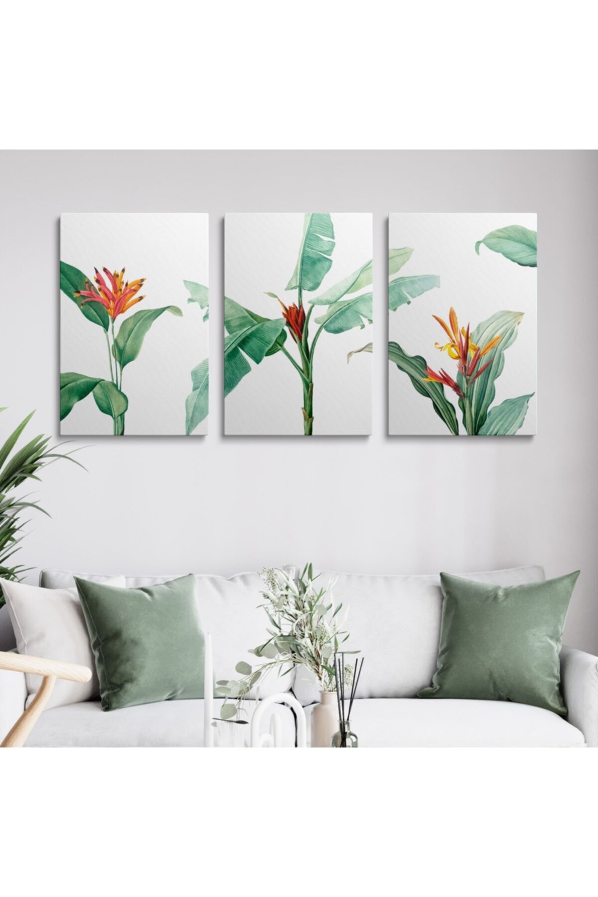 HOMEPACK Kanvas Duvar Tablosu 3'lü Tablo Seti Canvas Hp072