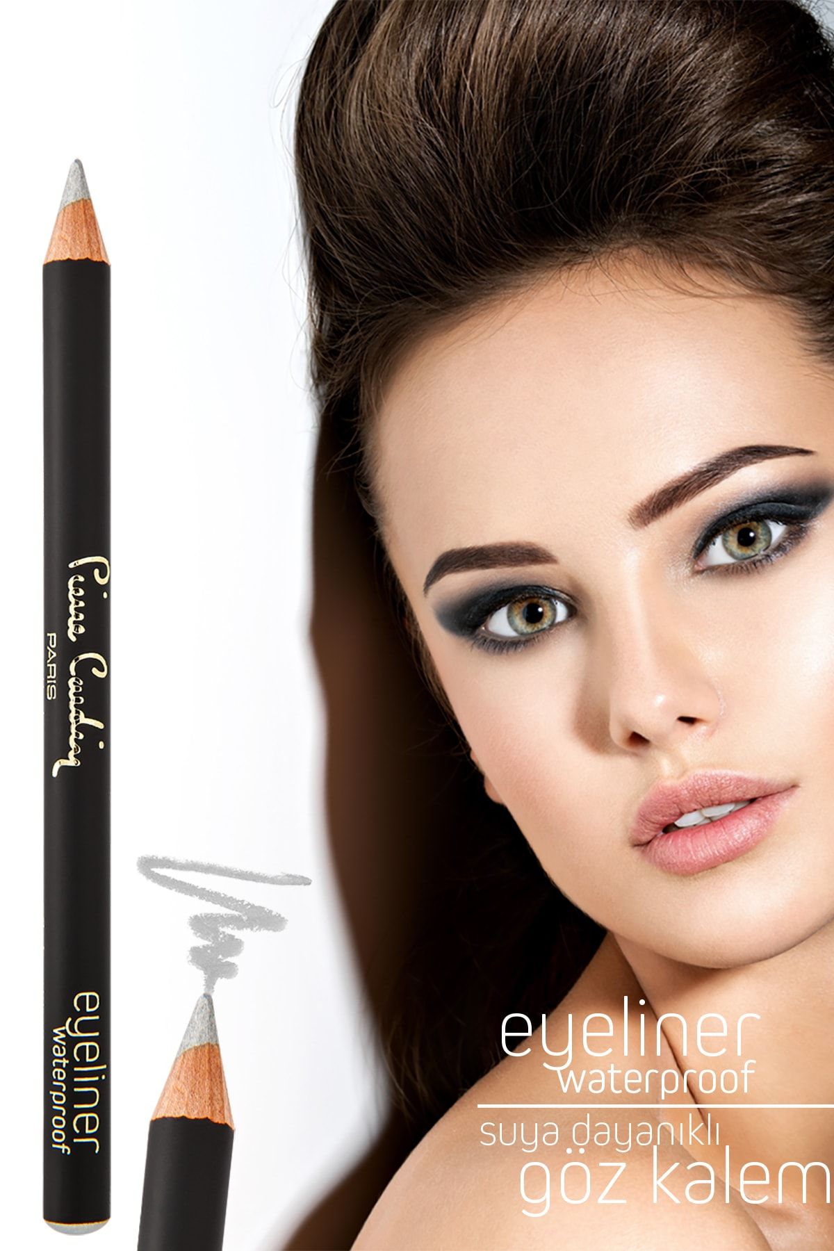 Pierre Cardin Suya Dayanıklı Göz Kalemi - Waterproof Eyeliner Gri 8680570259873