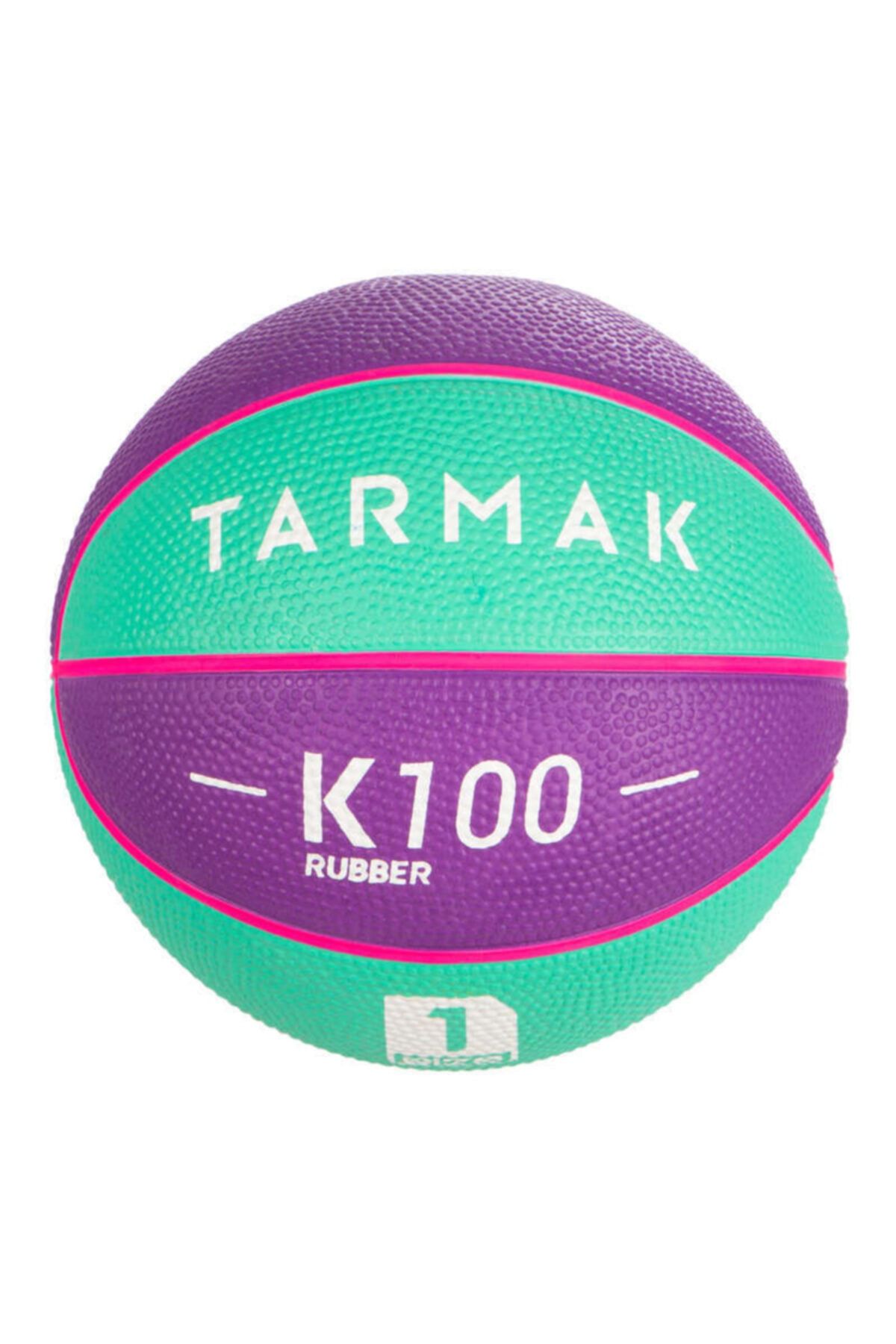 DOGASTR Mini Basketbol Topu Mor Turkuaz K100 Tarmak