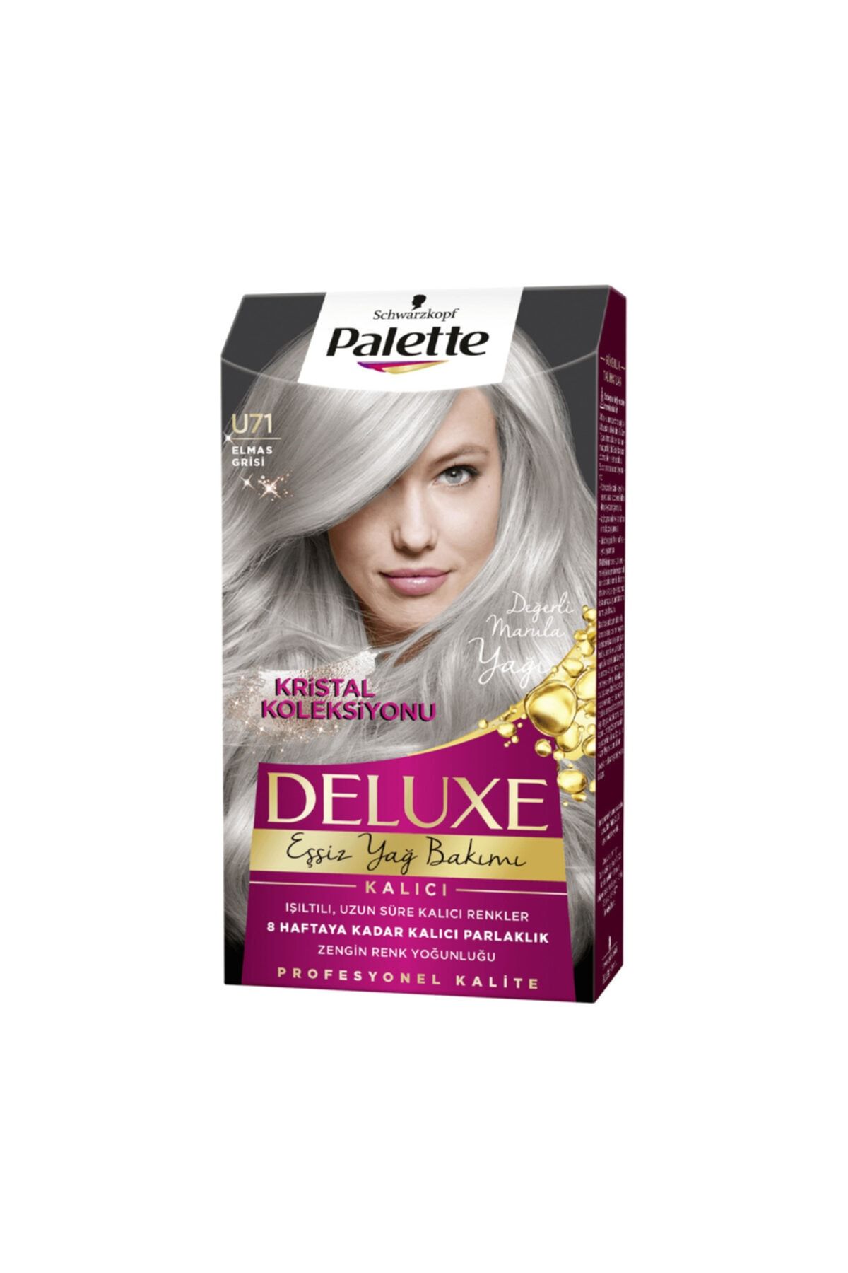 Palette Deluxe Yağ Bakımlı Saç Boyası U71 Elmas Grisi