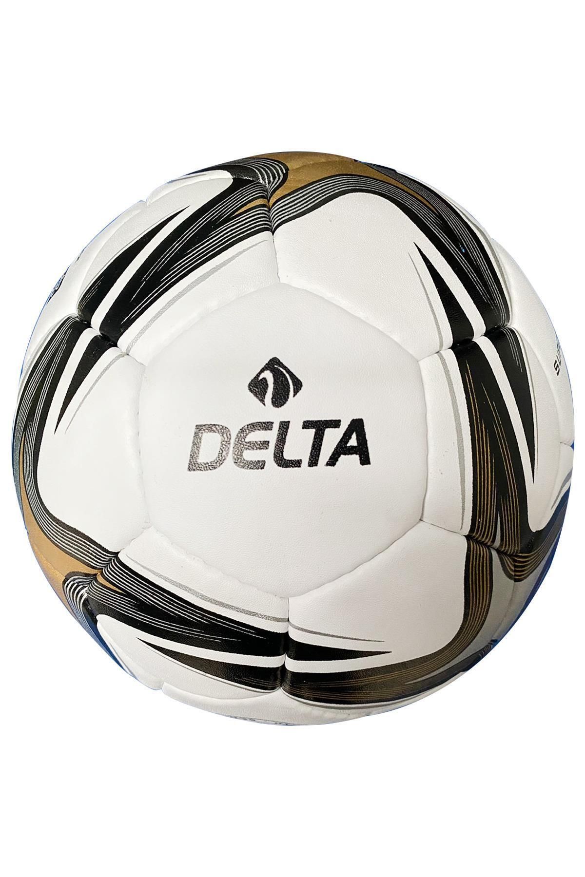 Delta Beyaz Super League El Dikişli 5 Numara Dura-Strong Futbol Topu Pompa dahil değildir 5 Numara Suni /