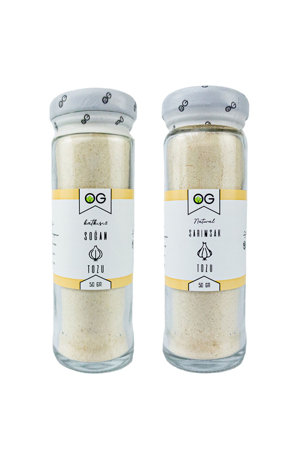 OG natural Sarımsak Tozu-soğan Tozu 2'li Set