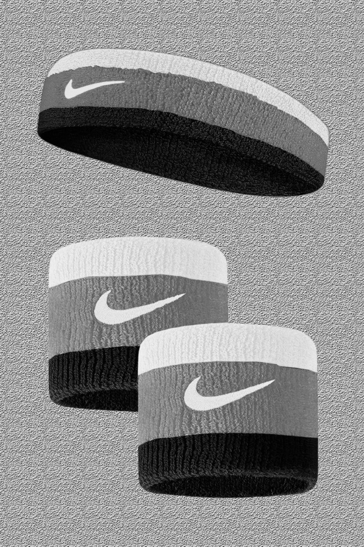 Nike Kafa Bandı ve Havlu Bilekliği - 2'li Set - Yılbaşı Özel Fiyat