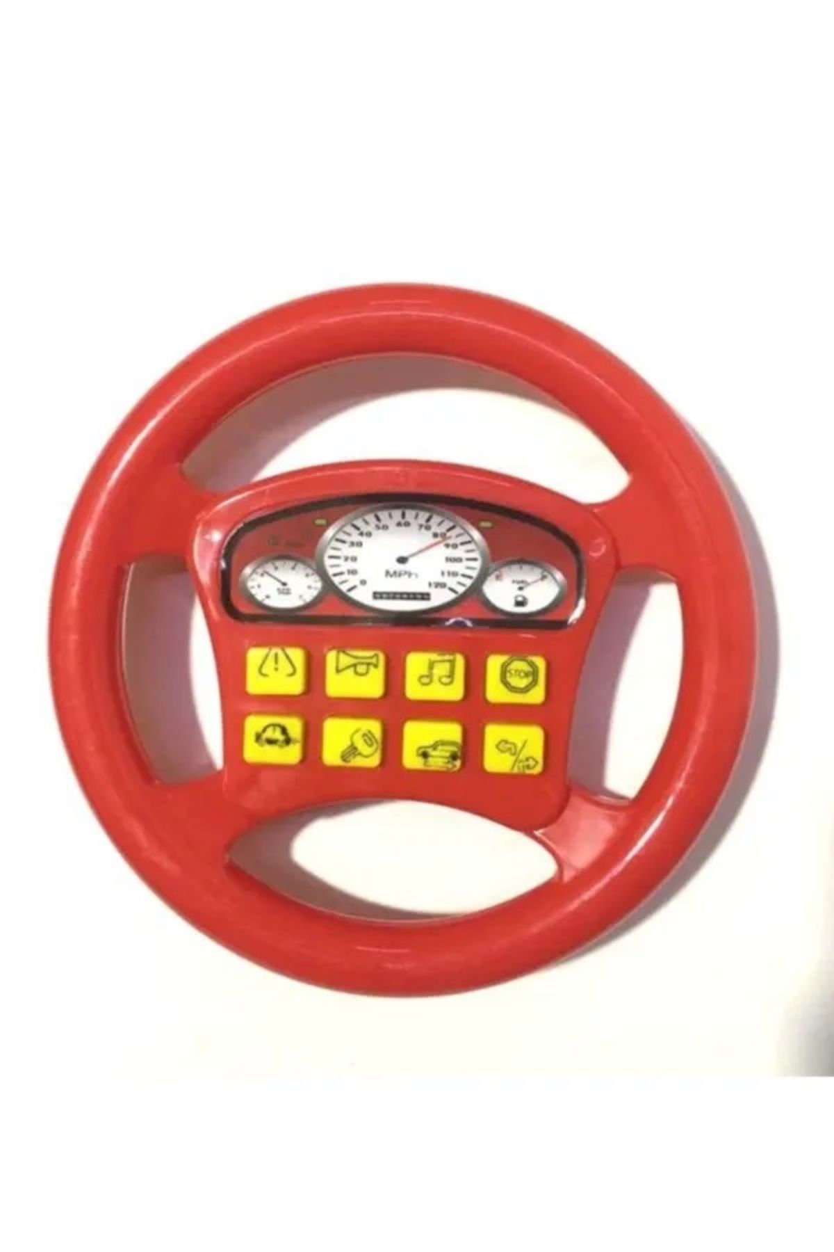 AKSAN Türkçe Ses Çıkaran Oyuncak Araba Direksiyonu - Eğitici Oyuncaklar -Kırmızı Oyuncak Direksiyon