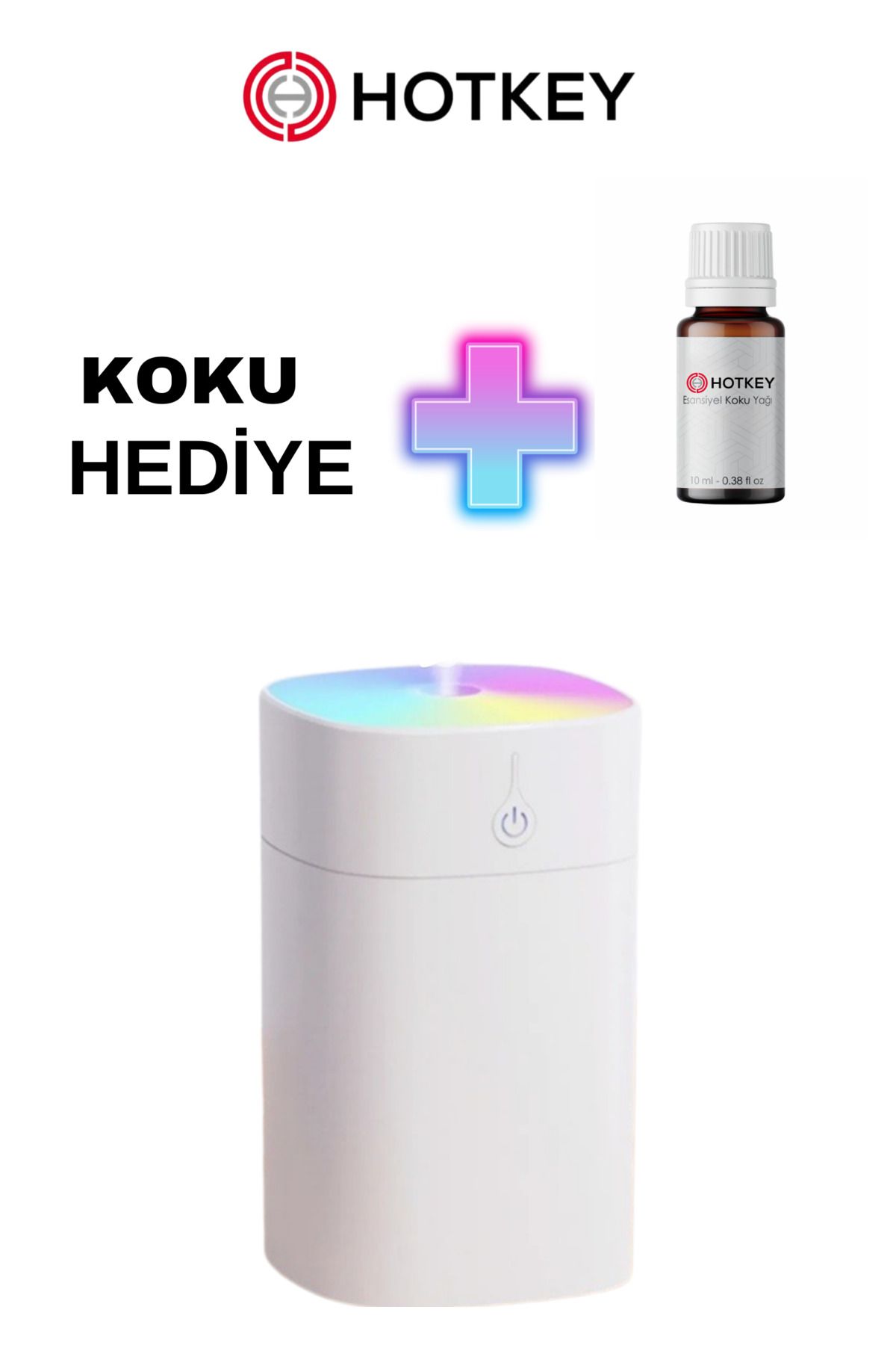 hotkey H2O Humidifier 400 Ml Ulrasonik Hava Nemlendirici Buhar Makinesi Ve Aroma Difüzörü