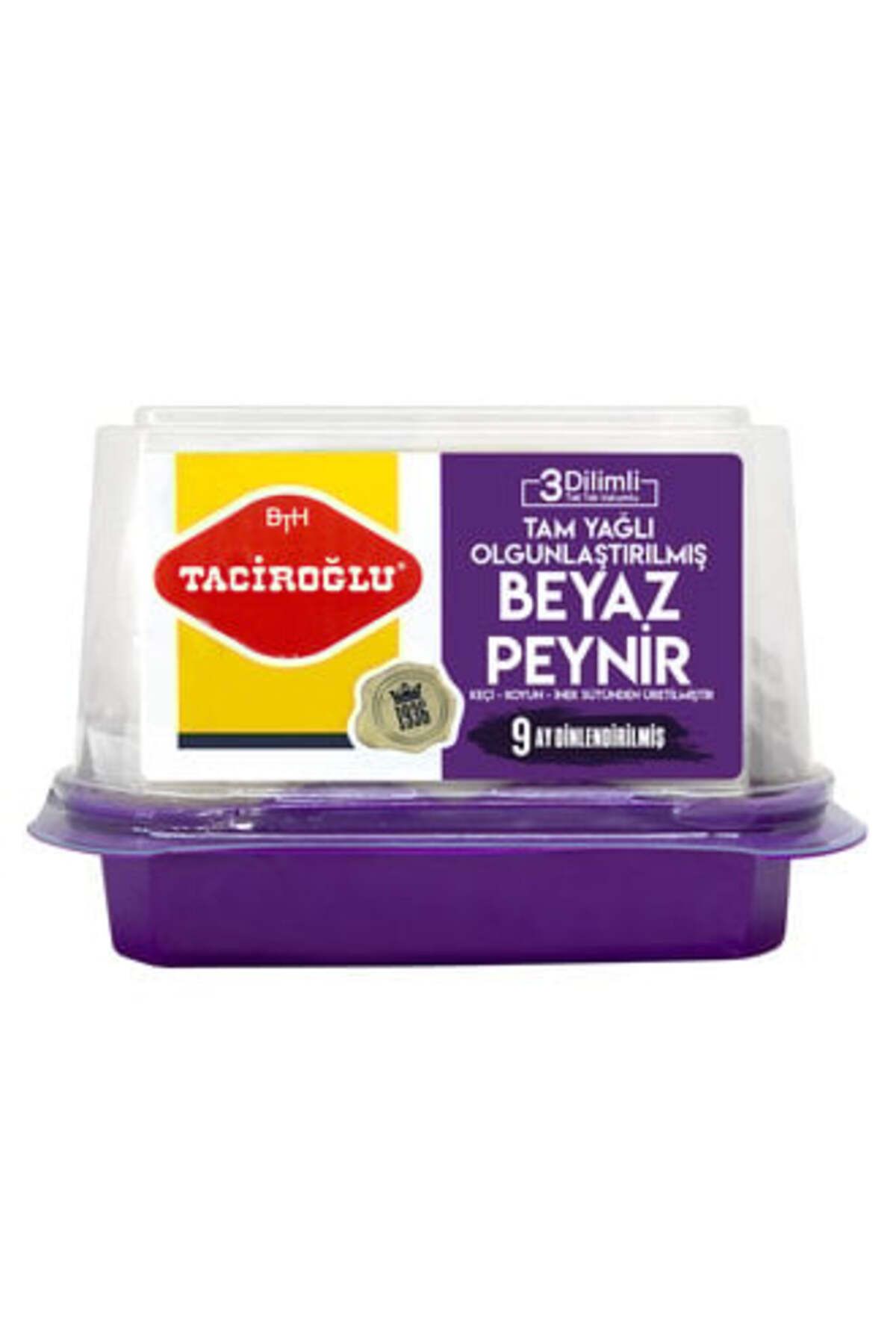 Taciroğlu ( MİNİ KAYMAK HEDİYE ) Taciroğlu 3 Dilimli Keçi Peyniri 450Gr
