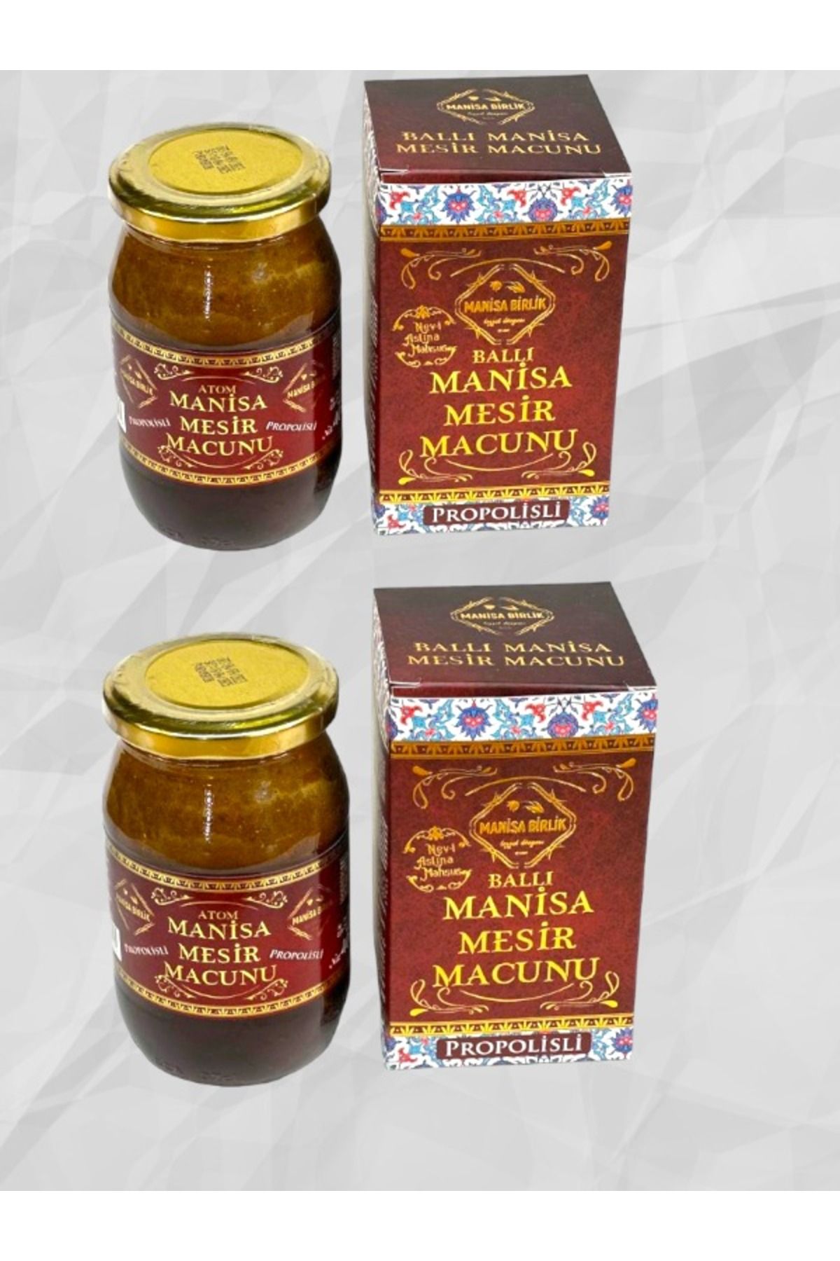 MANİSA BİRLİK Manisa Mesir Macunu Ballı Atom Karışım 400 gr 2 Adet