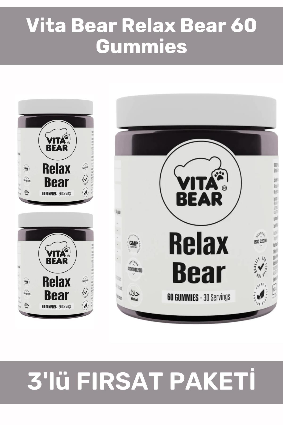 Vita Bear Relax Bear 60 Gummies - 3 Adet