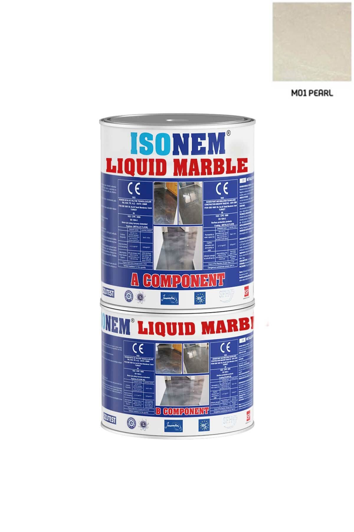 Isonem Liquid Marble Sıvı Mermer 2,5 kg Pearl