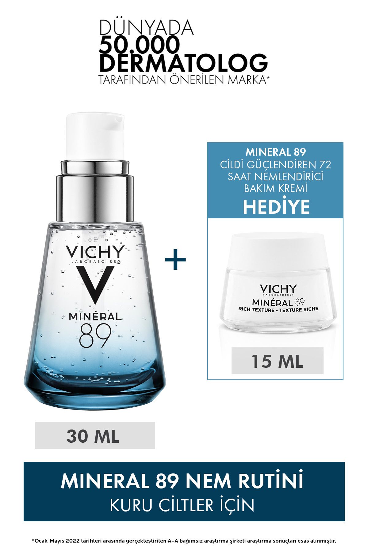 Vichy Mineral 89 Nem Rutini (Kuru Ciltler)