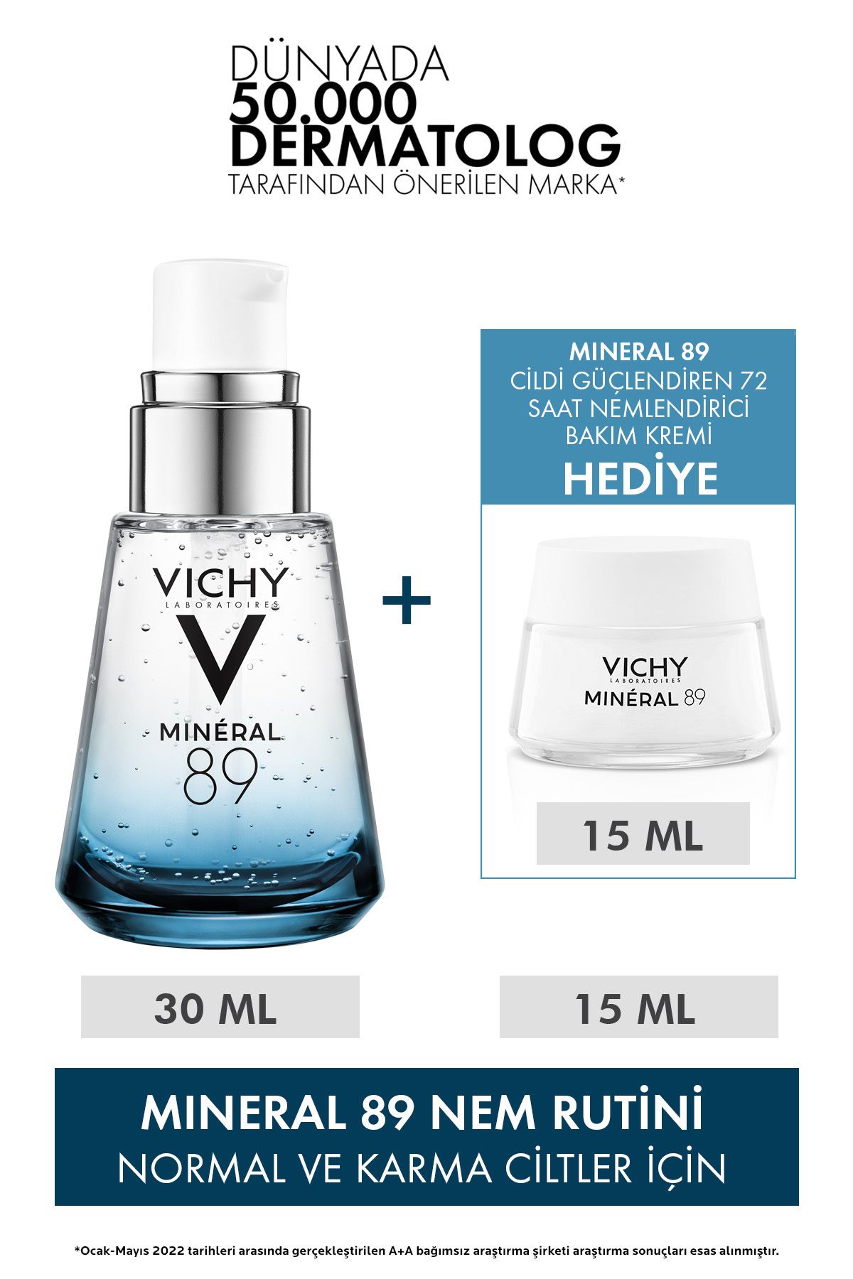 Vichy Mineral 89 Nem Rutini (Normal/Karma Ciltler)