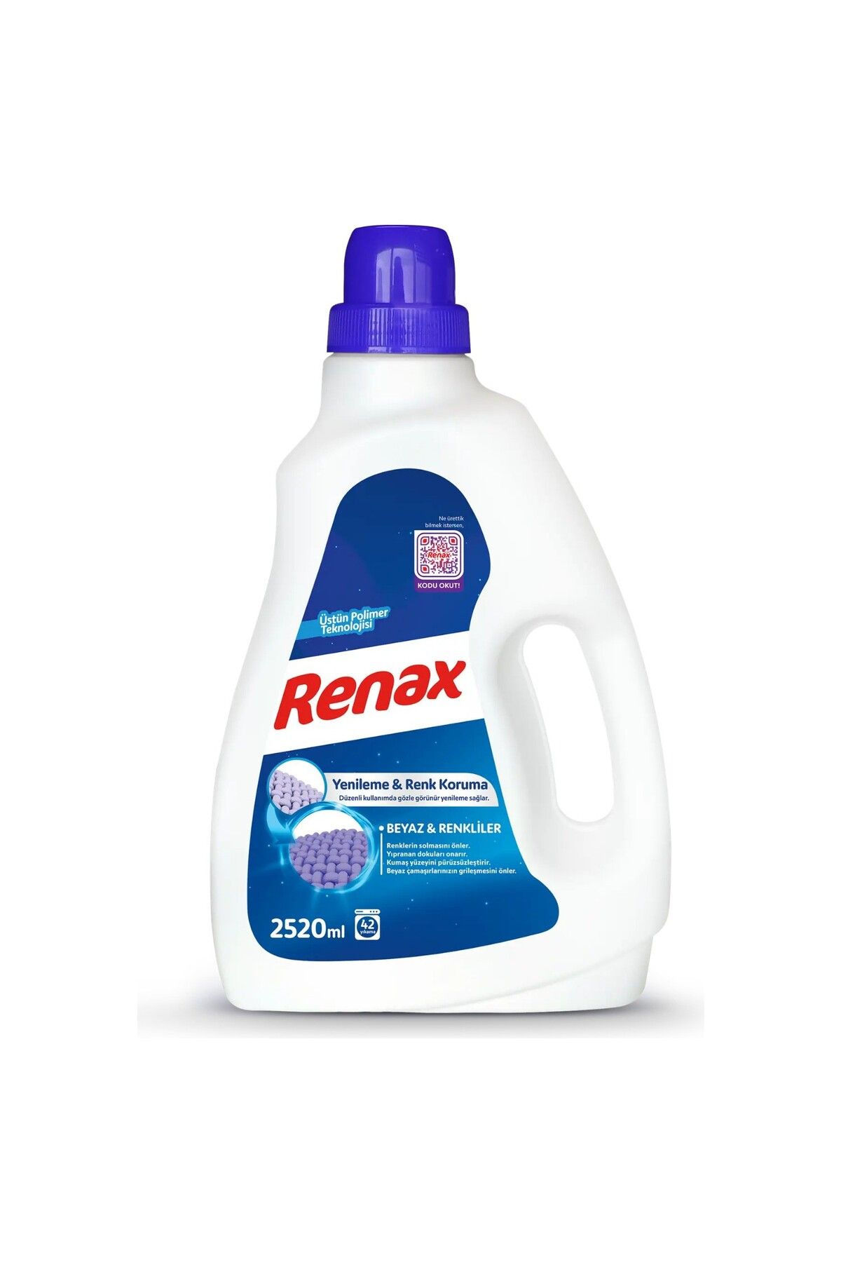 RENAX Sıvı Çamaşır Deterjanı Beyaz ve Renkliler 2520 Ml