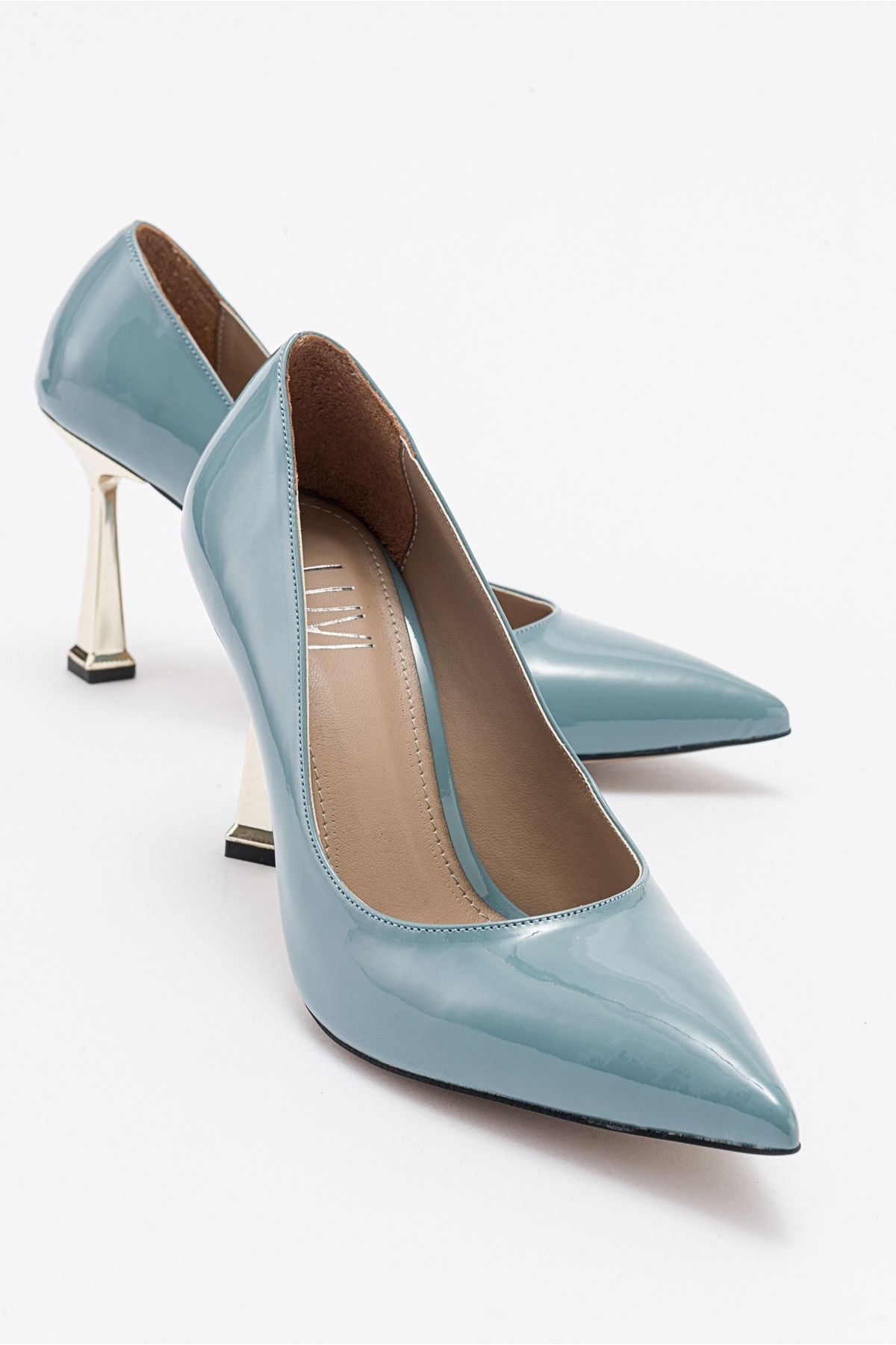 luvishoes MERLOT Mavi Kadın Topuklu Ayakkabı