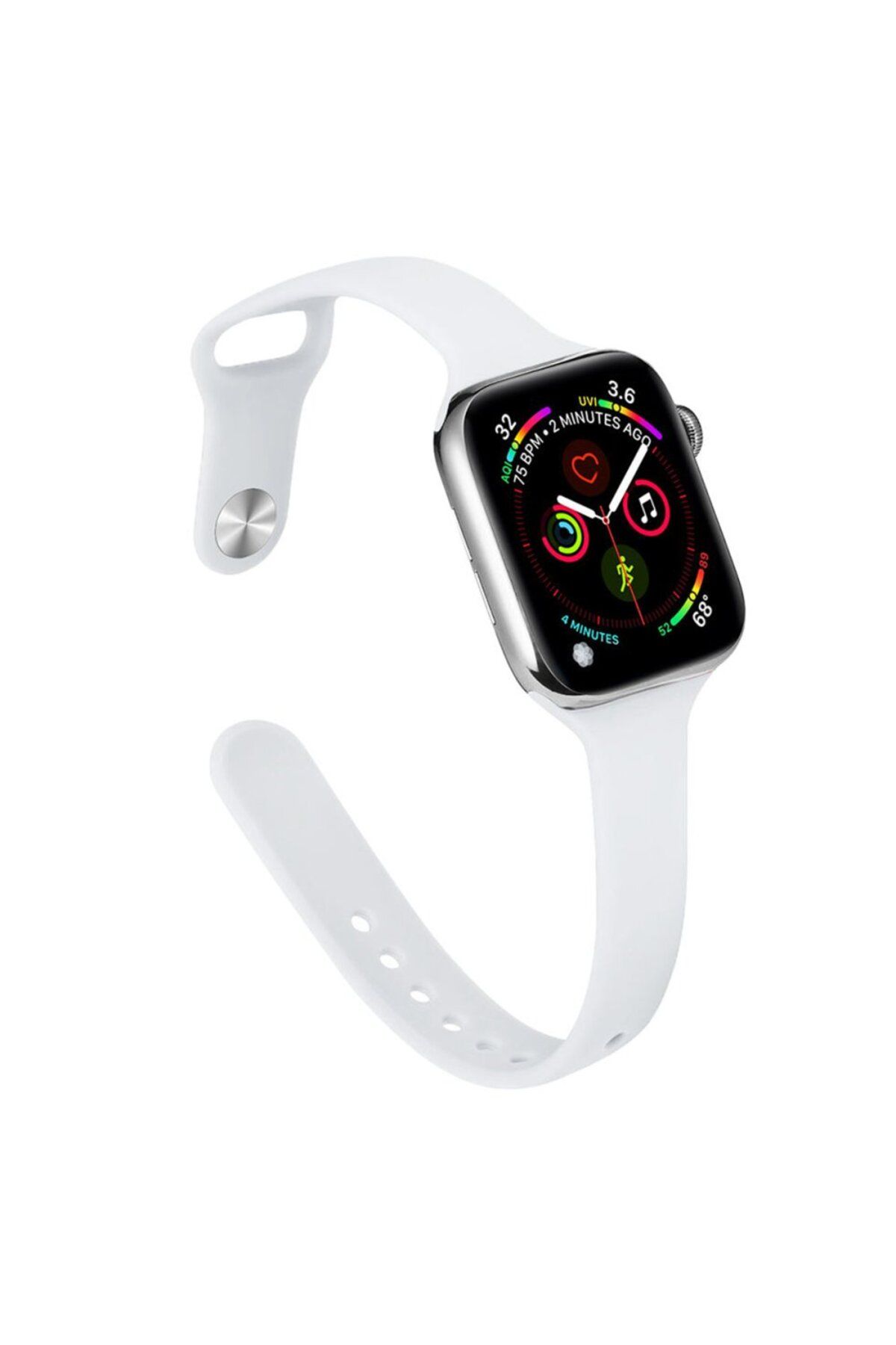 Zipax Apple Watch 41 mm Silikon Kordon Watch 2/3/4/5/6/7/8/se/ultra Azn-Klasik