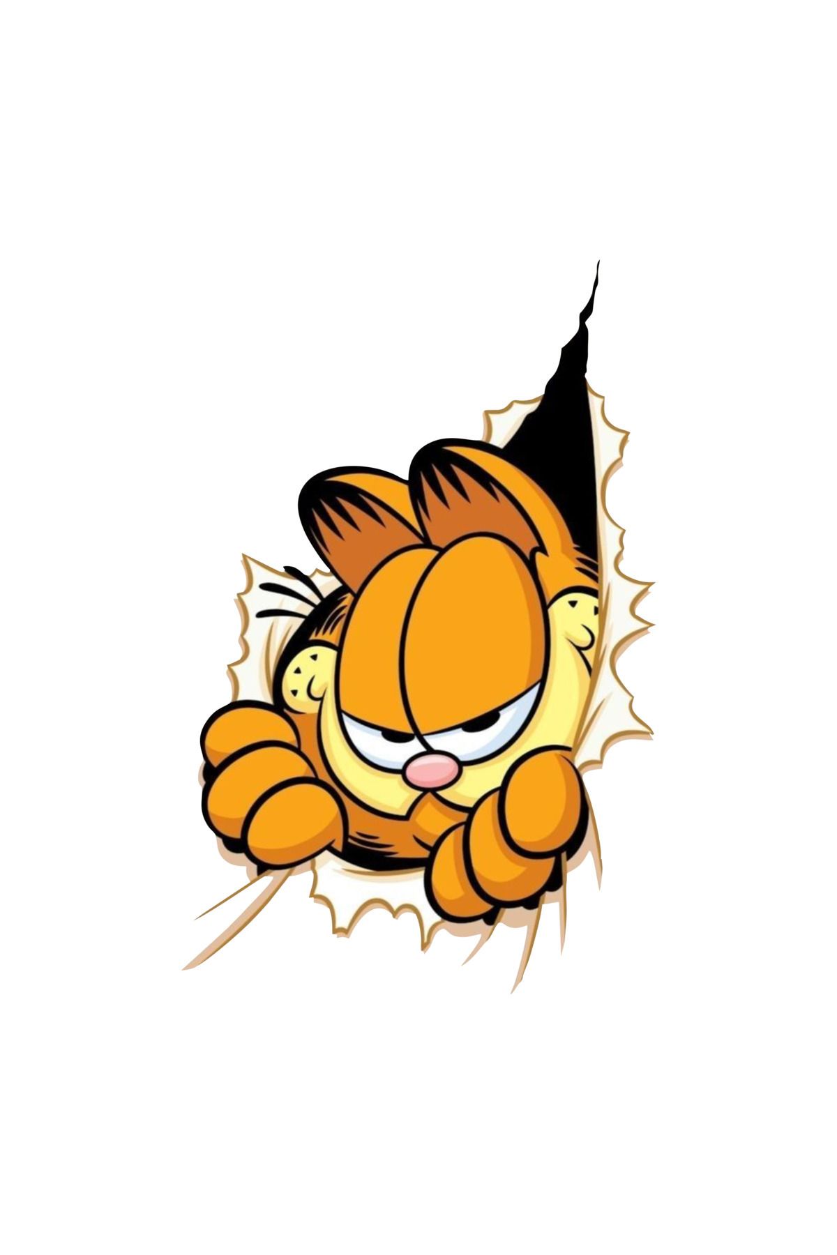 Quart Aksesuar 13 x 8,5 cm Garfield Sticker Motor Araba Kask Laptop Sticker