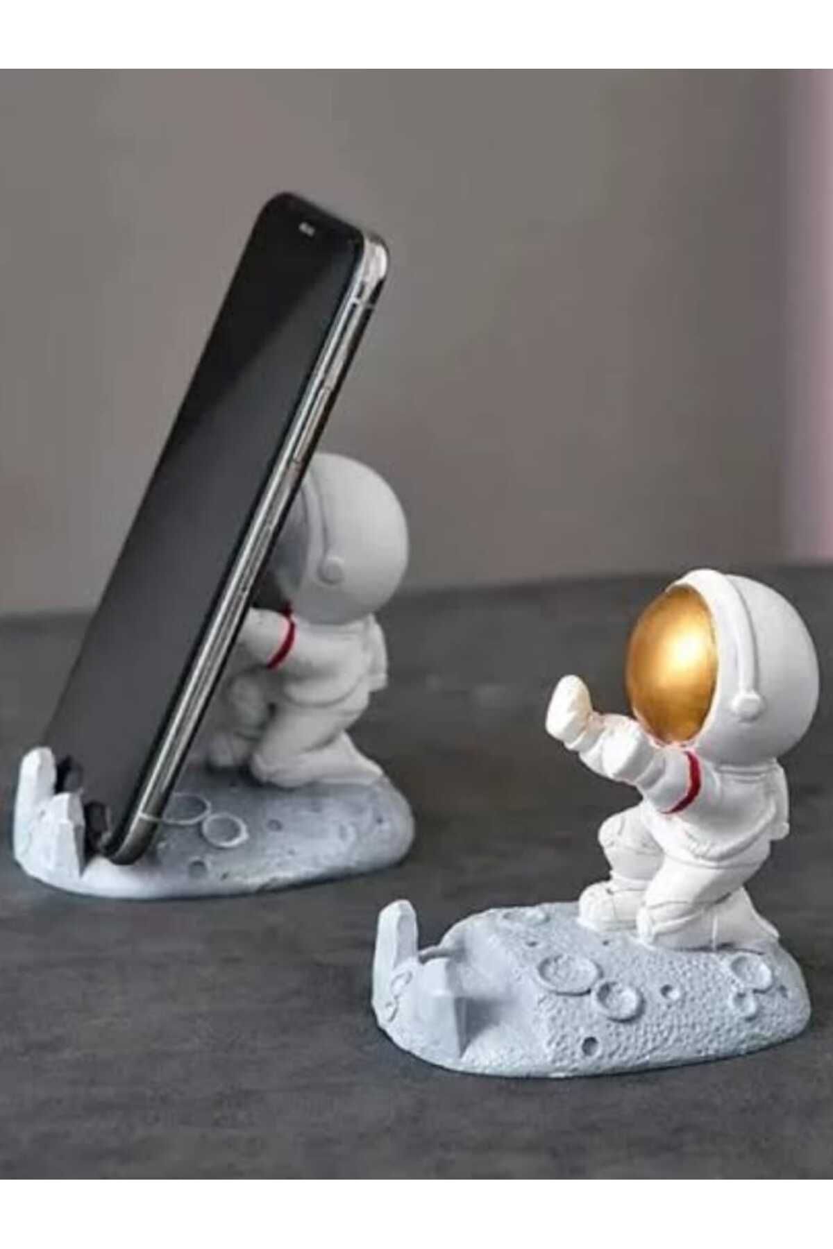 Mucha Astronot Telefon Tutucu Cep Telefon Standı iPhone Samsung Huawei Xiaomi Poco Oppo Uyumlu