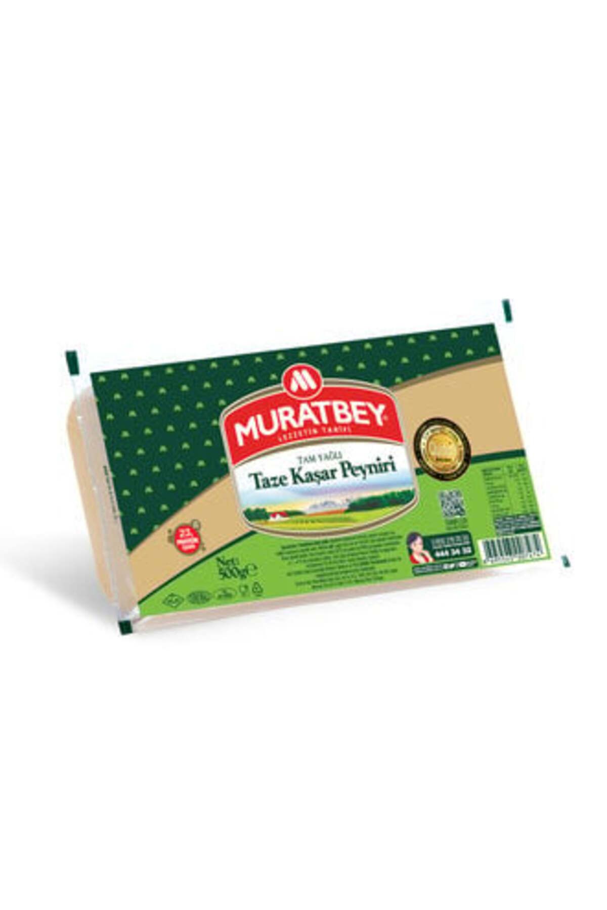 Muratbey ( MİNİ KAYMAK HEDİYE ) Muratbey Tam Yağlı Taze Kaşar 500 Gr