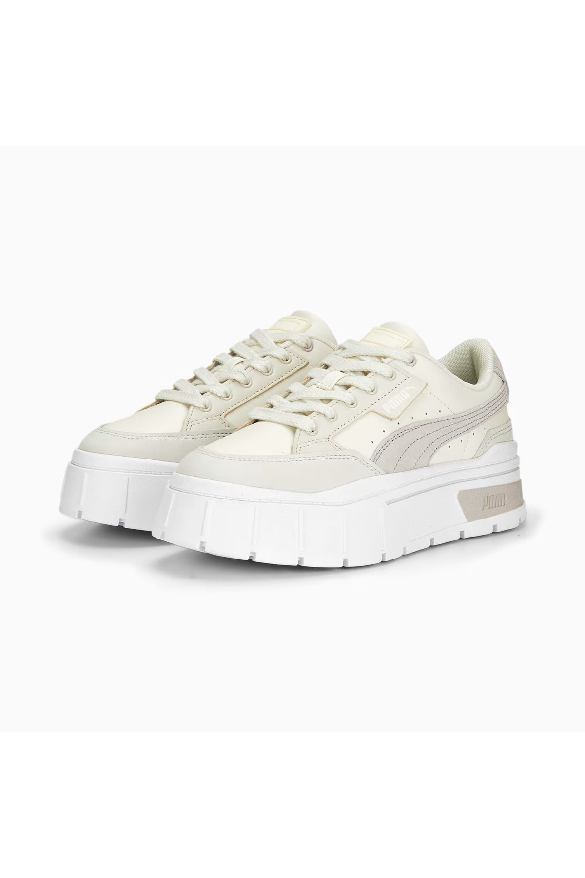 Puma Mayze Stack Luxe Wns Kadın Beyaz Günlük Yürüyüş Koşu Sneaker Spor Ayakkabı