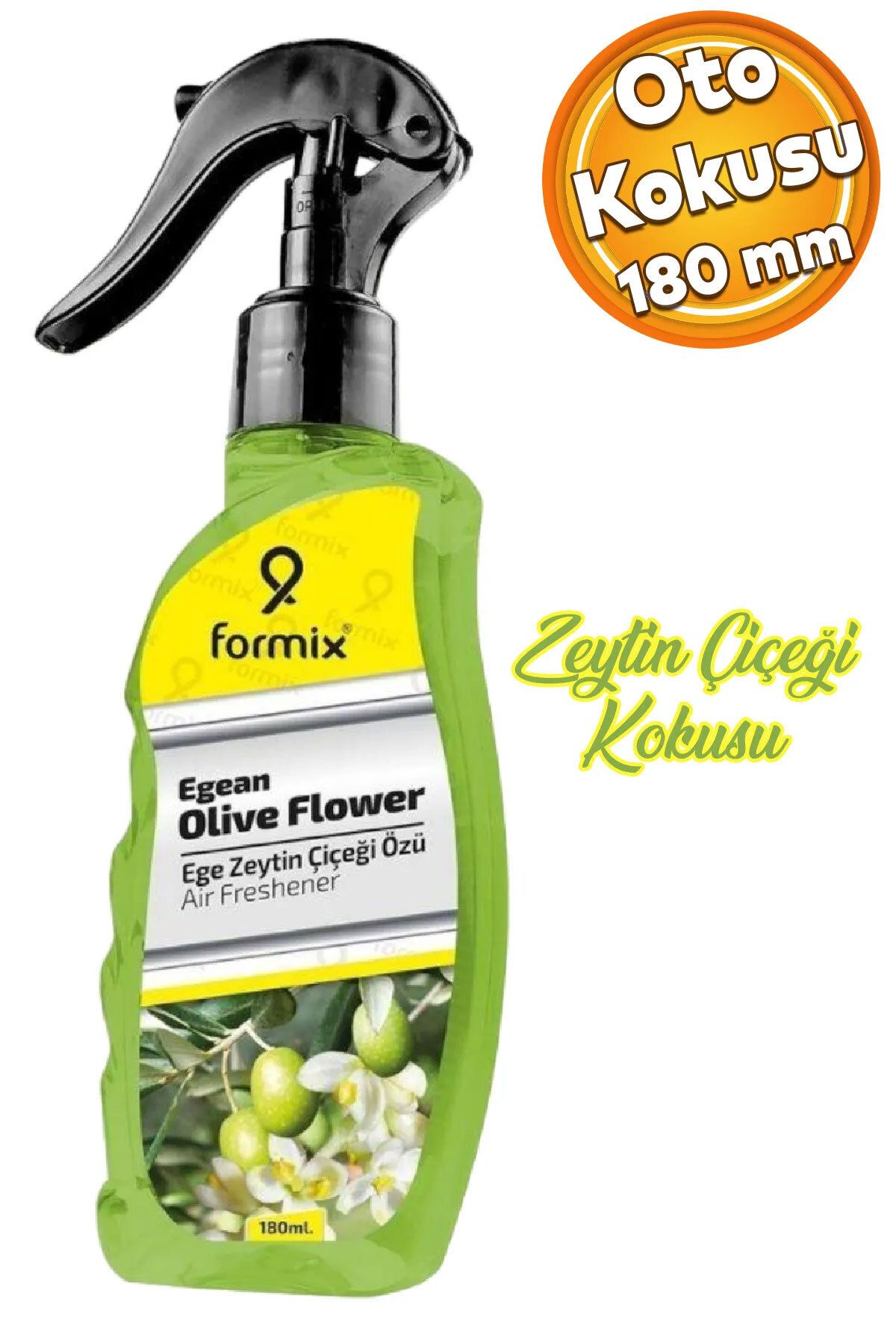 Automix Formix Araba Araç Otomobil Oto Ev Oda Ofis Otel Koku Parfüm Sprey Ege Zeytin Çiçeği Kokusu 180 ML