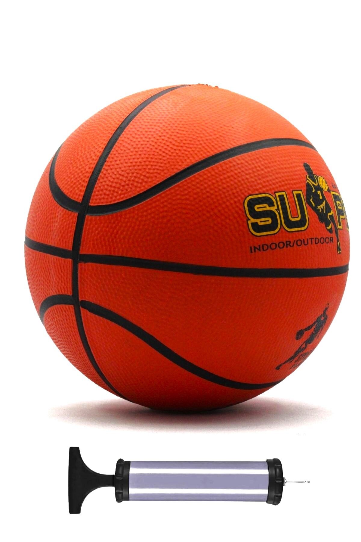 İMVULA Basketbol Topu Iç Dış Mekan Pompa Hediyeli 7 Numara