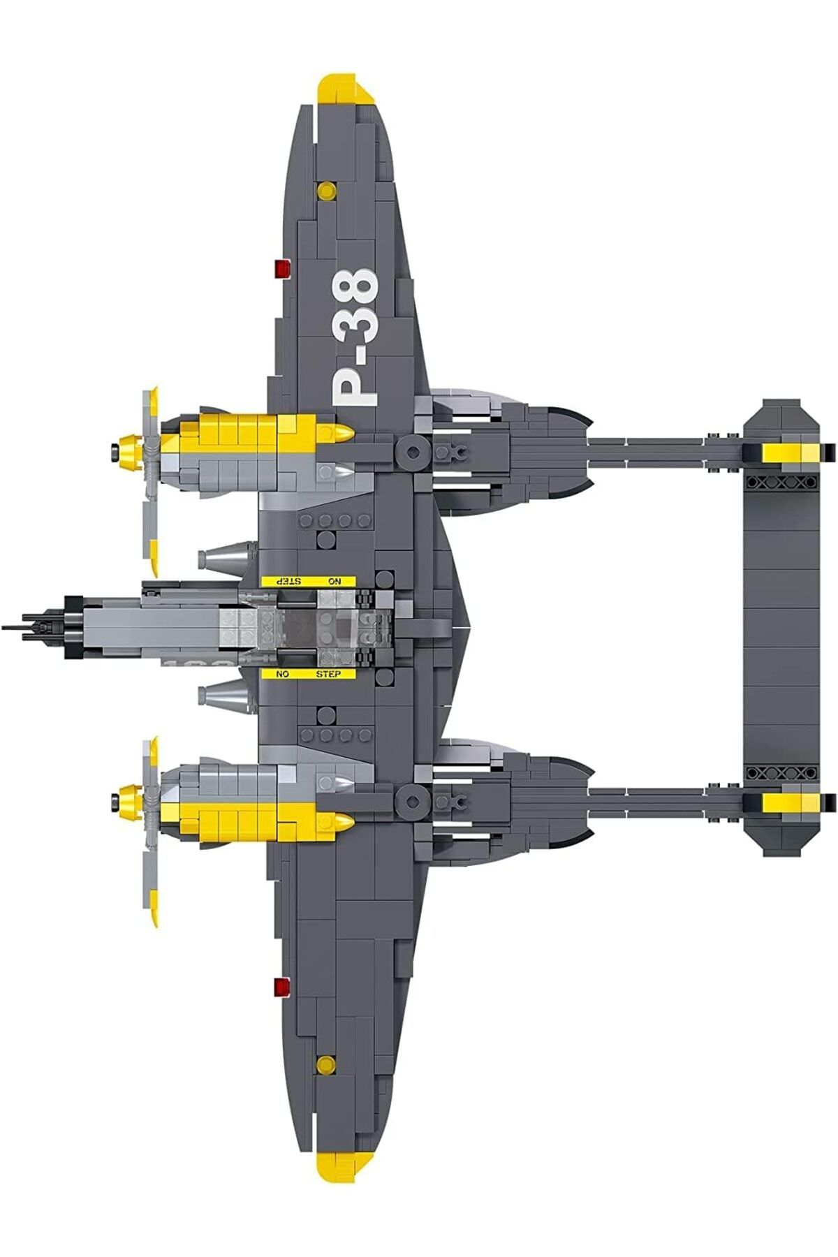 Apostrophe FRANCO Kesme İşareti Oyunları P-38 Yıldırım Seti Yapı Taşları Hava Kuvvetleri Savaş Uçağı Yapı