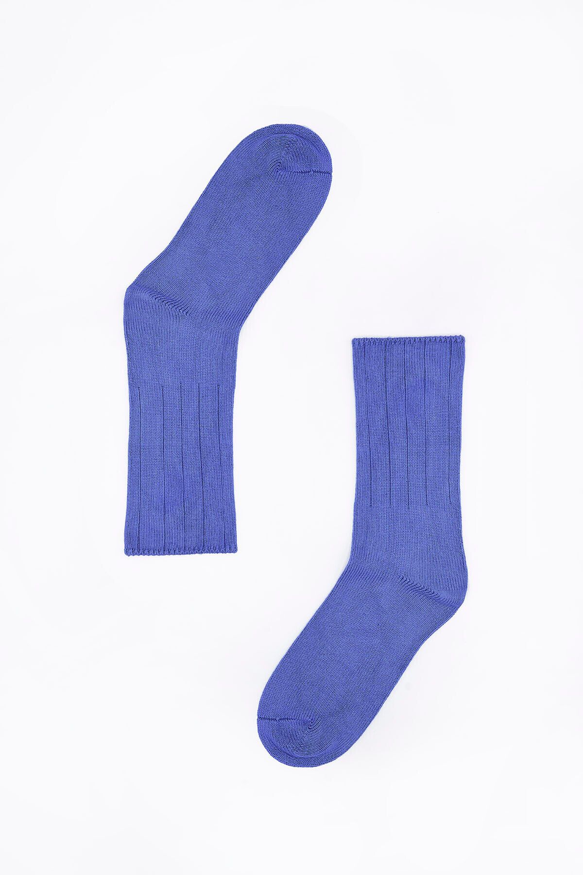 Nbb Saks Mavi Derby Soket Çorap
