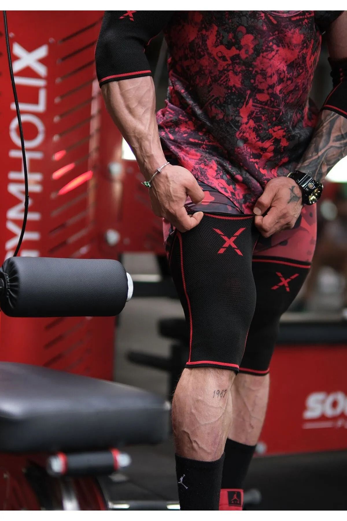 Dex Supports Fitness Spor Dizlik, Ortopedik Antrenman Dizliği , Knee Sleeve Unisex Flex Series Knee 2'li Paket