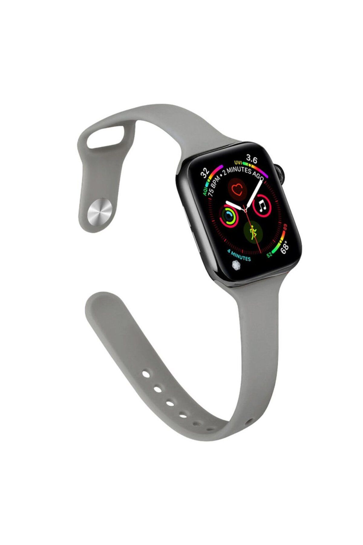 Zipax Apple Watch 44 mm Silikon Kordon Watch 2/3/4/5/6/7/8/se/ultra Azn-Klasik
