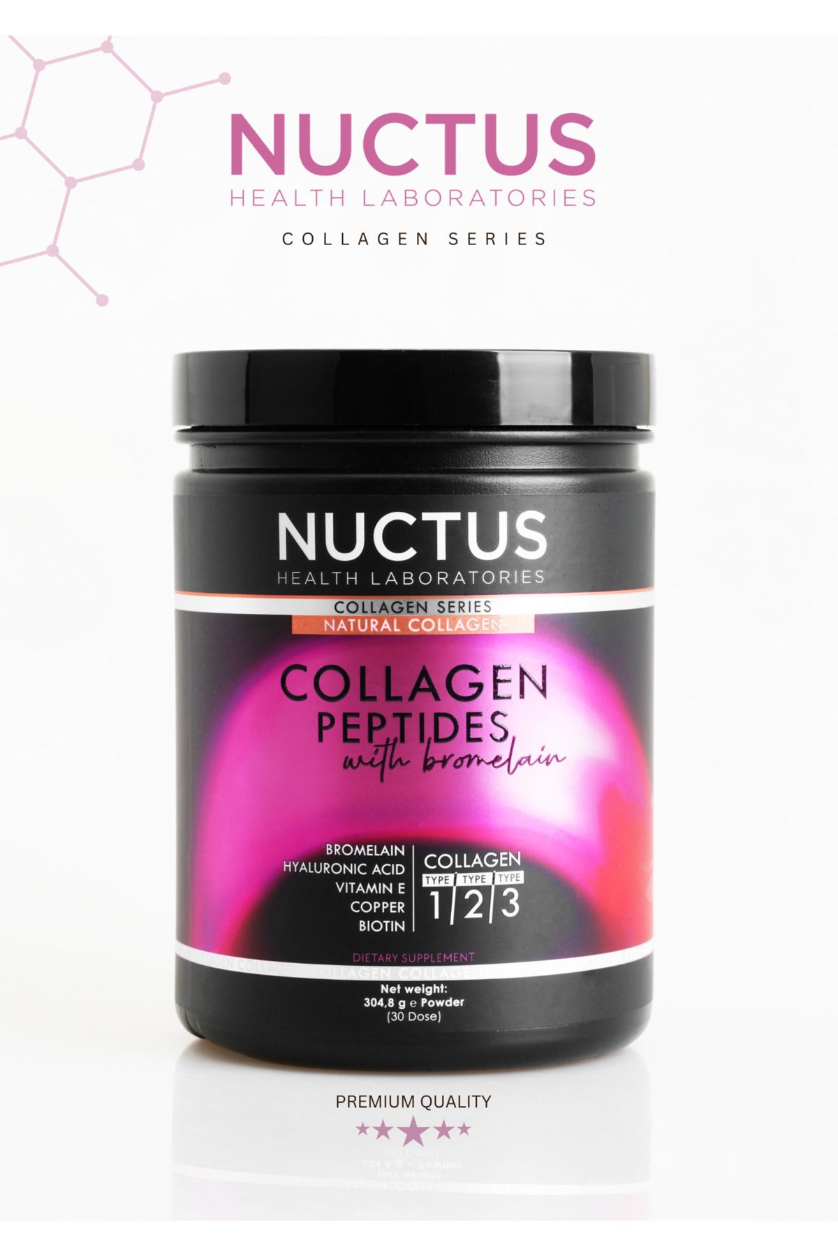 Nuctus Collagen Peptides With Bromelain 304.8 GR