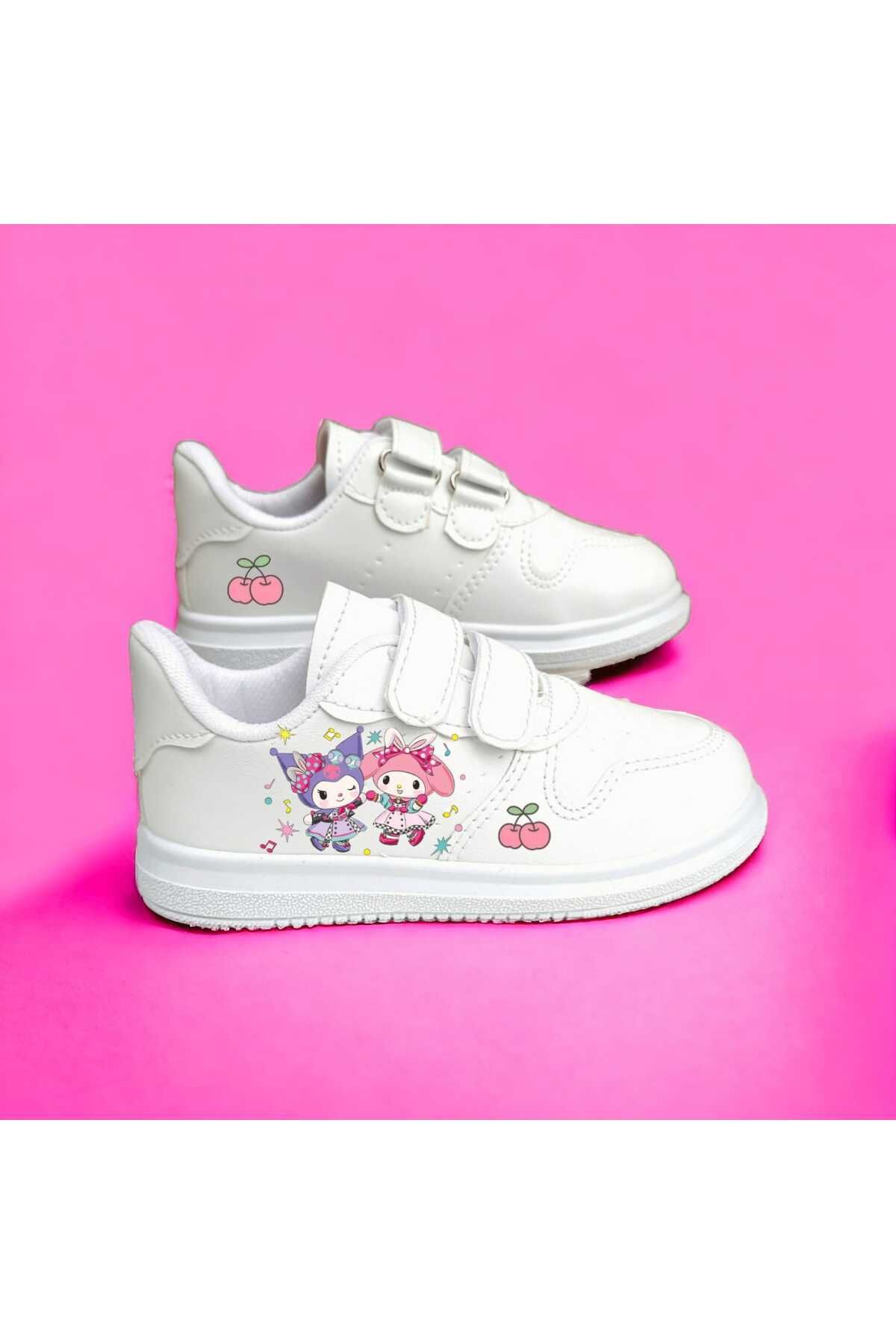 amazoondesing Tatlı Cute Cromi Melodi Baskılı Sneaker Kız Çocuk Spor Ayakkabı Hafif Dar Kalıp