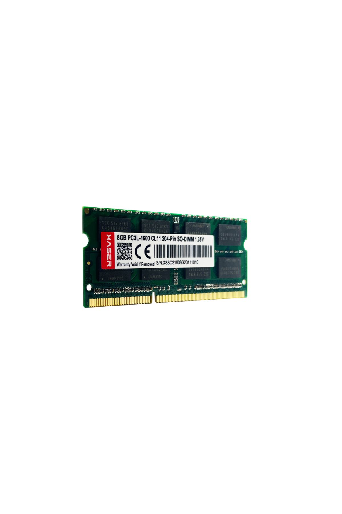 XASER XS16S11/8 8GB DDR3 1600MHz 1.35V CL11 Notebook Ram