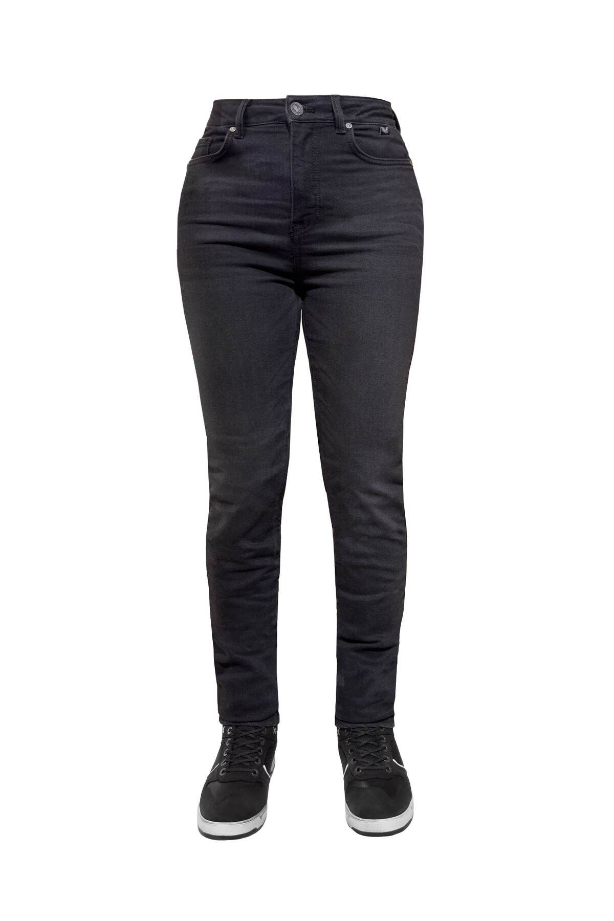 The Biker Jeans Lucy Black Cordura® Korumalı Motosiklet Kot Pantolonu Kadın