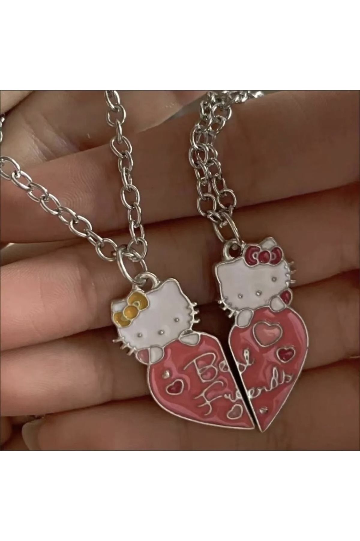 SweetACCESSORIES Hello Kitty 2’li Best Friend Arkadaşlık Kolyesi