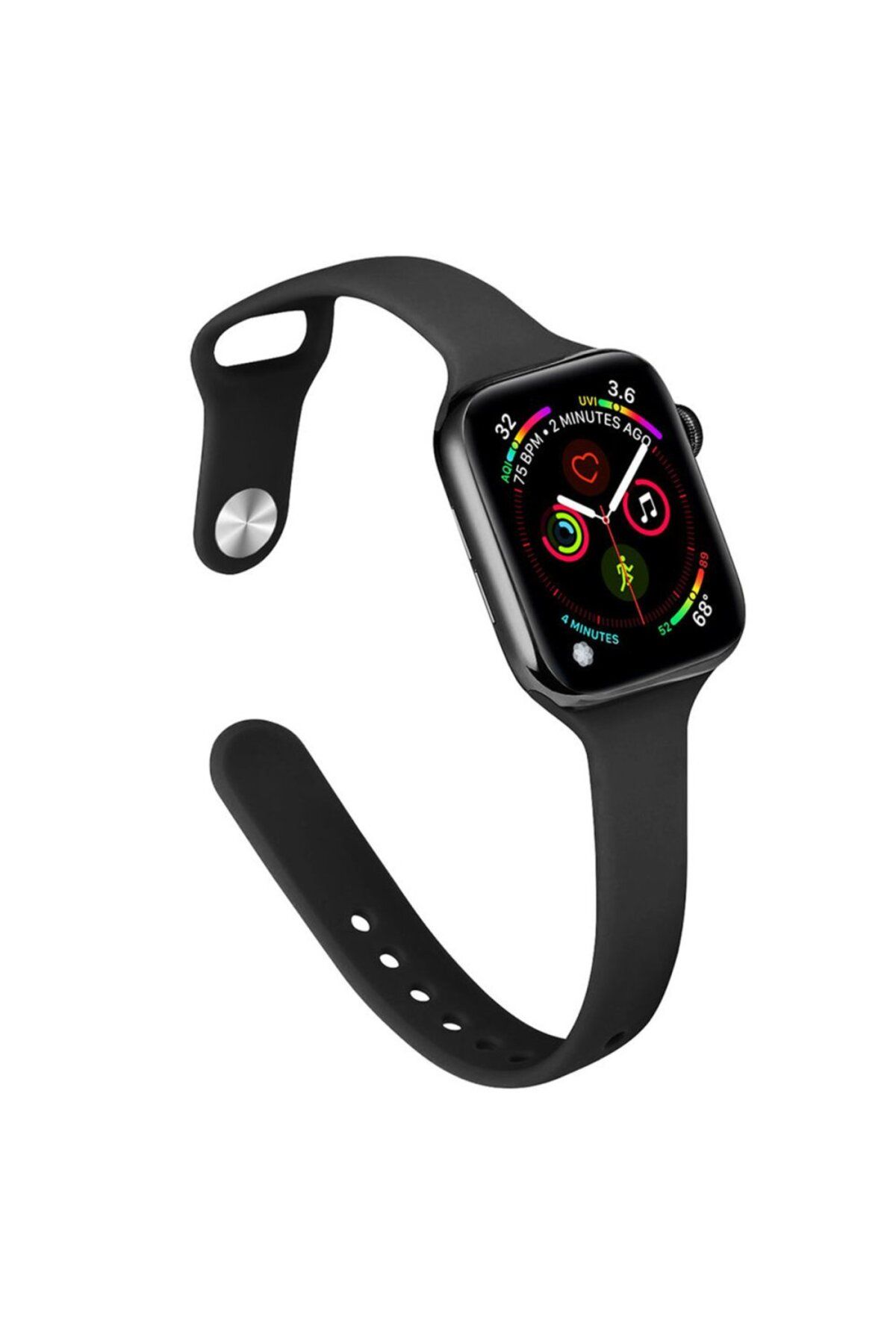 Zipax Apple Watch 42 mm Silikon Kordon Watch 2/3/4/5/6/7/8/se/ultra Azn-Klasik