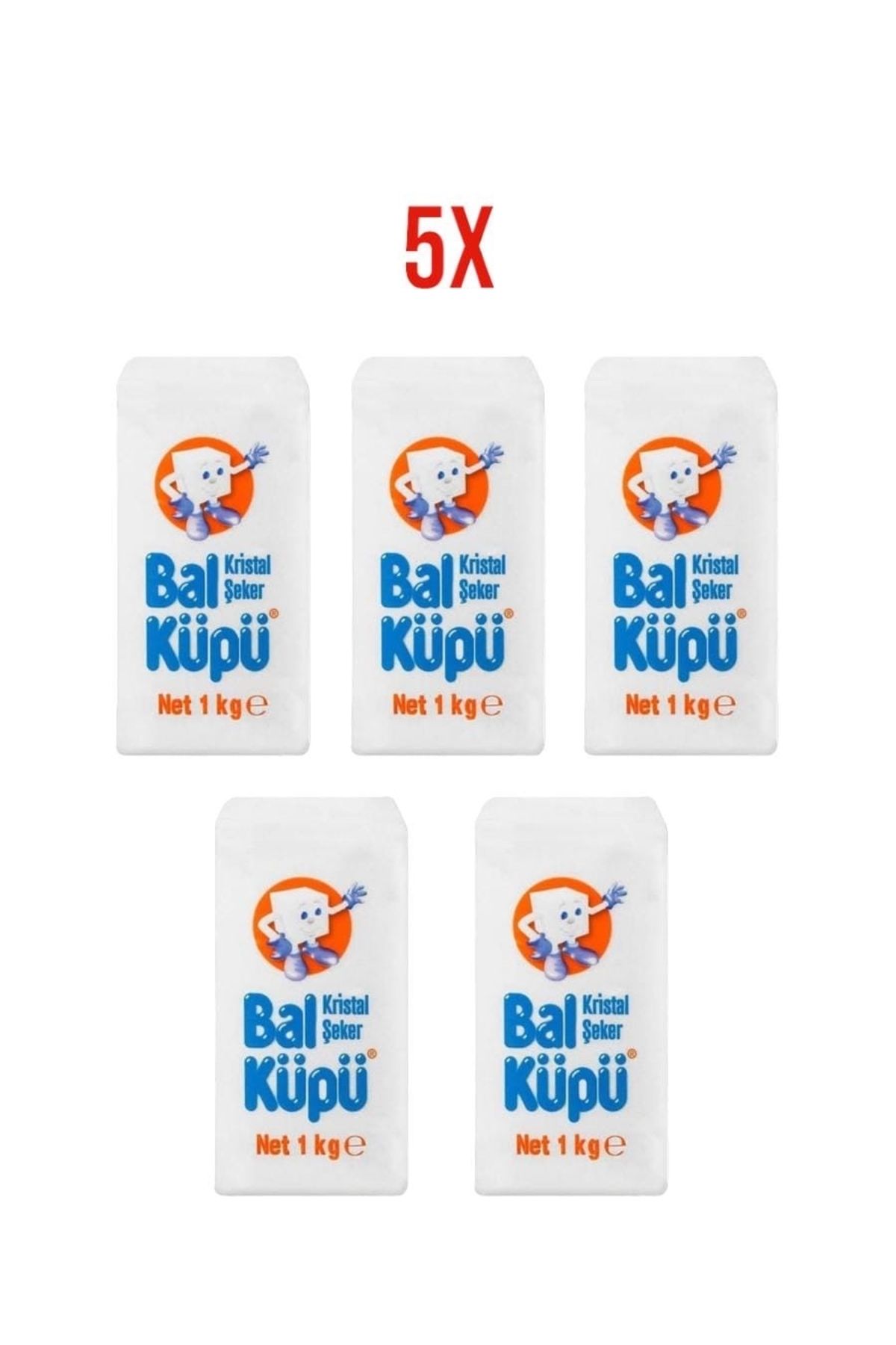BALKÜPÜ Bal Küpü Toz Şeker 5 Adet 1 kg