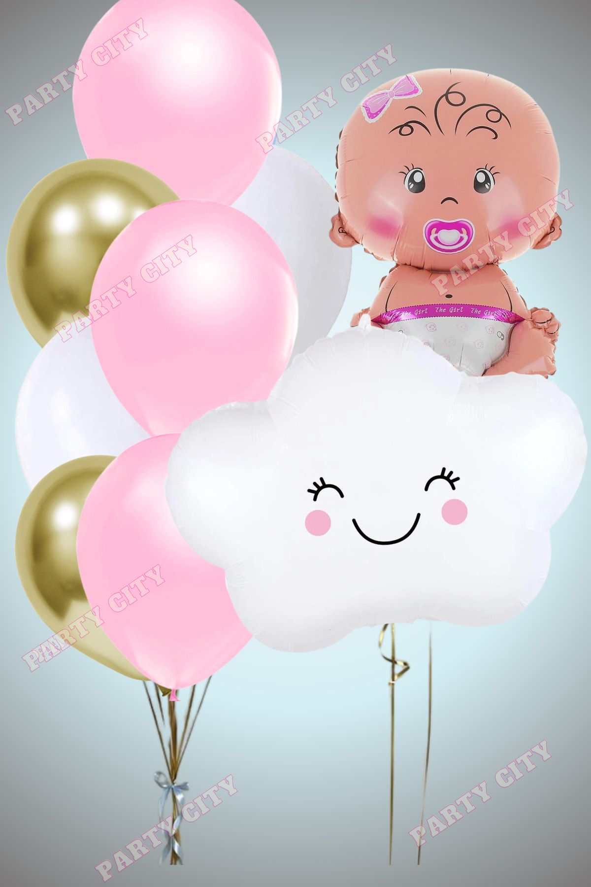 Party City Hastane Odası Süsüleme Kız Folyo Balon Seti