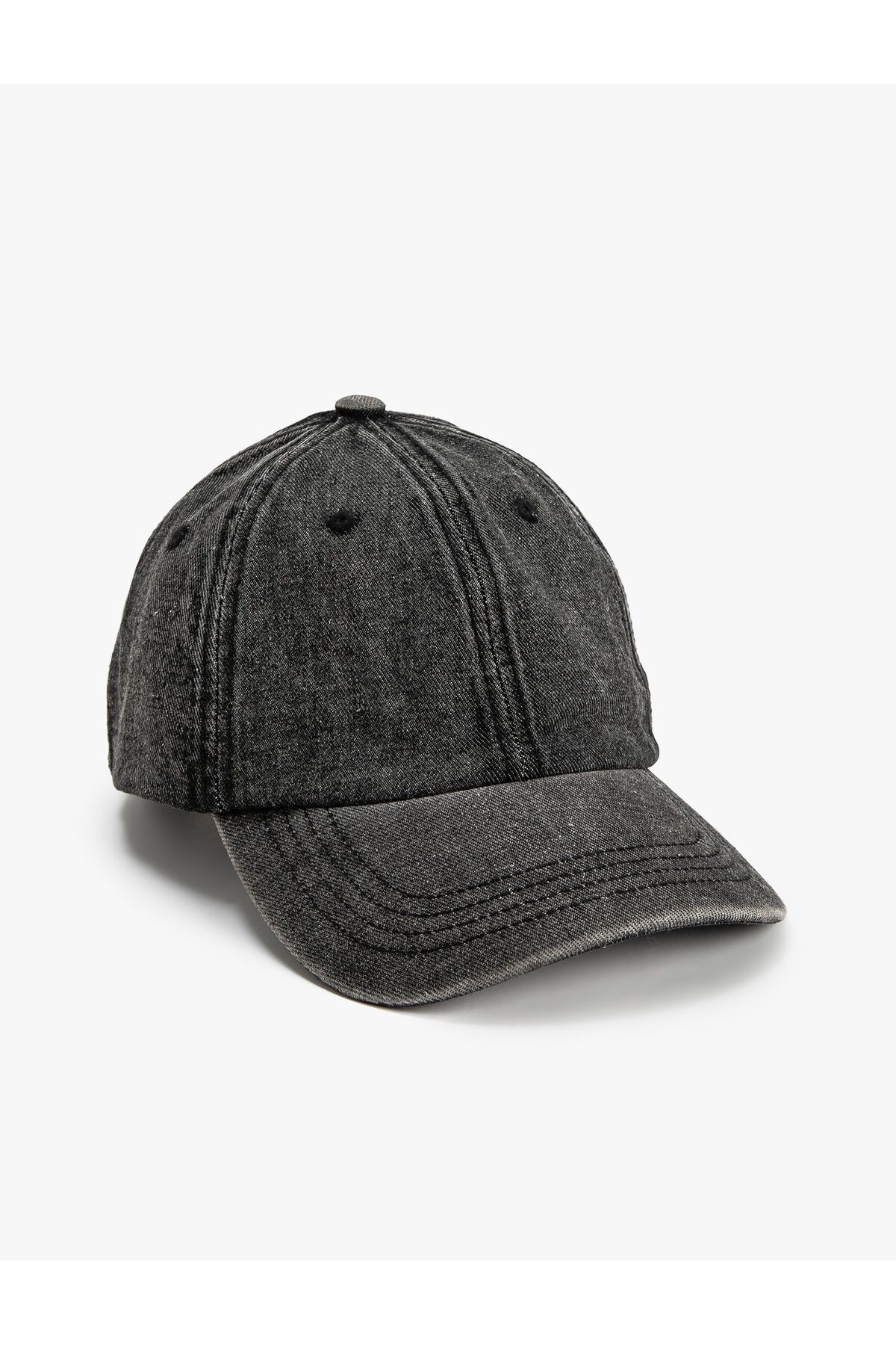 Koton Yıkamalı Kep Şapka Dikiş Detaylı Pamuklu
