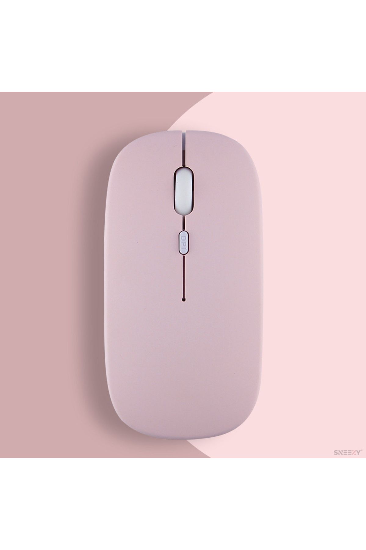 Sneezy Apple Macbook Şarj Edilebilir Sessiz Mouse Bluetooth + 2.4Hz Wifi Kablosuz Mouse Fare